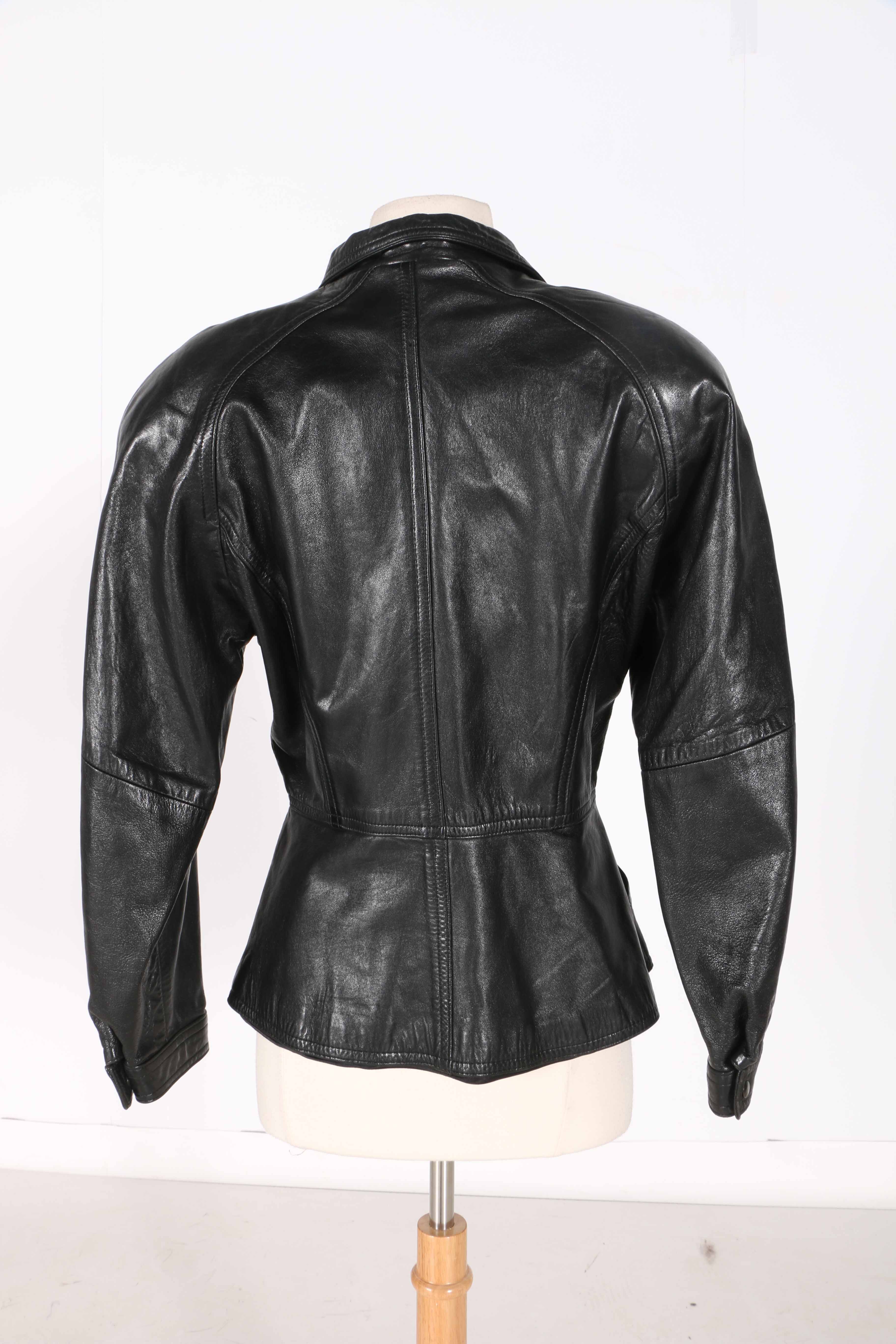 Neiman-Marcus Women's Black Leather Jacket
