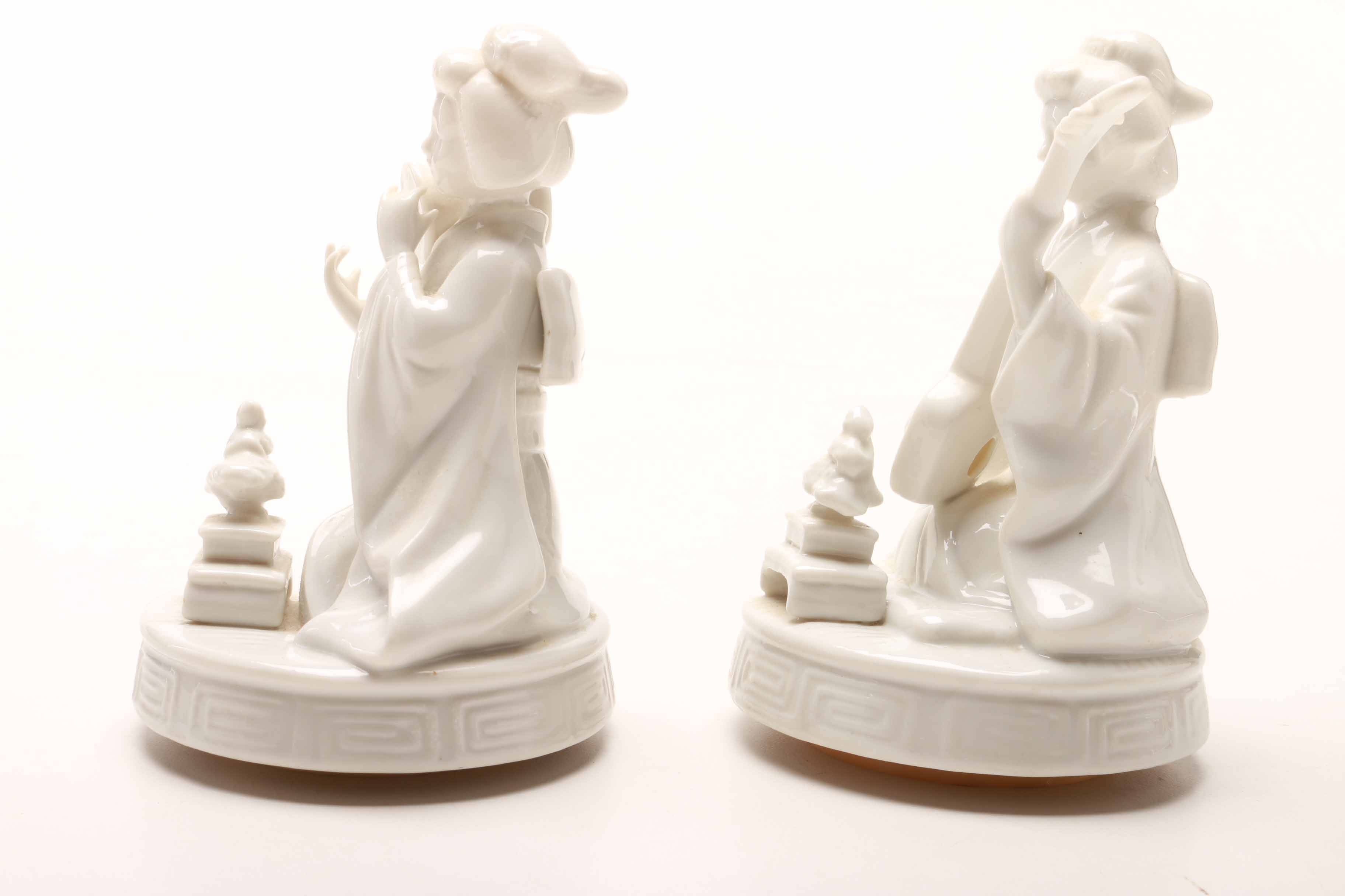 Japanese Inspired Ceramic Figurines and Music Boxes