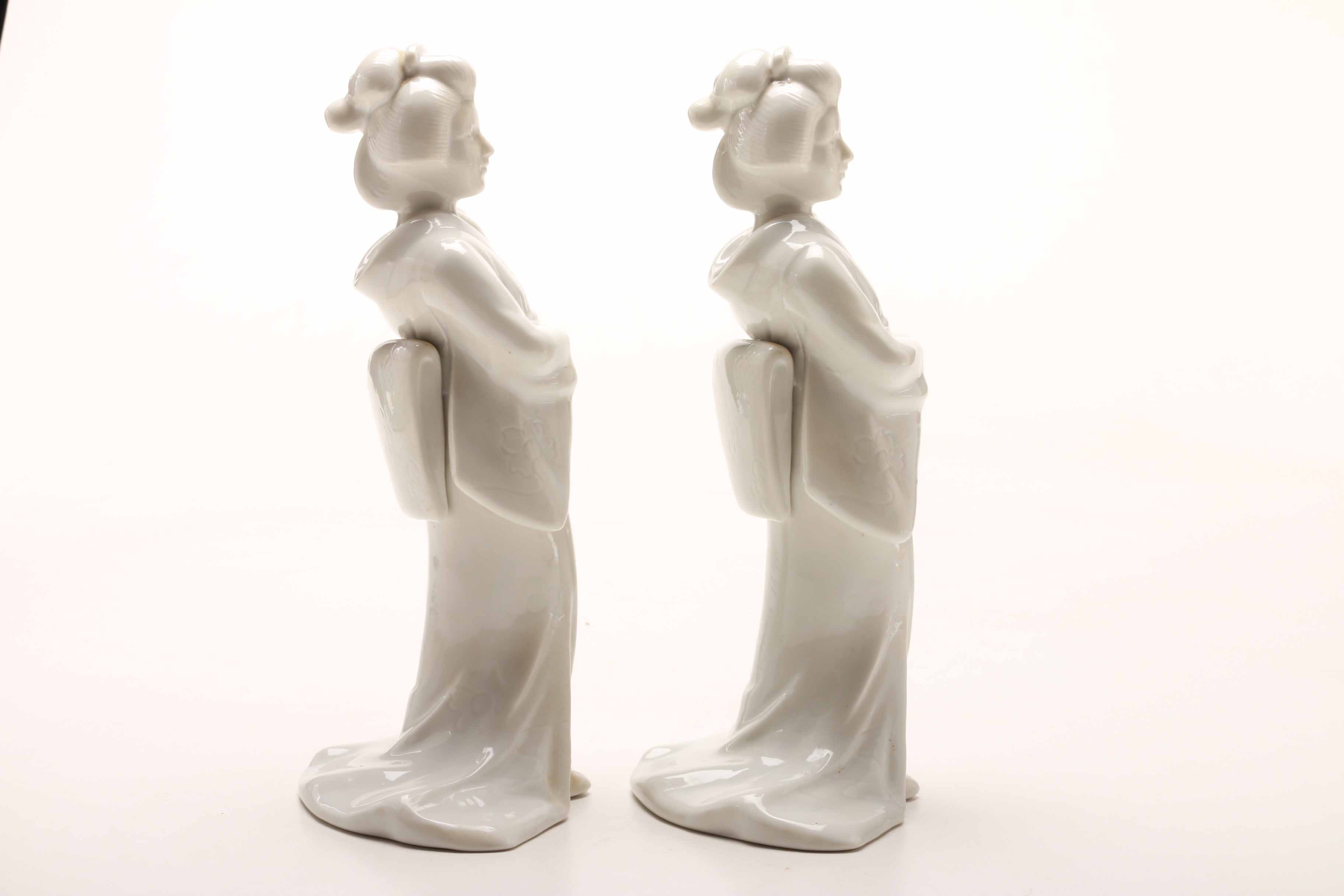 Japanese Inspired Ceramic Figurines and Music Boxes