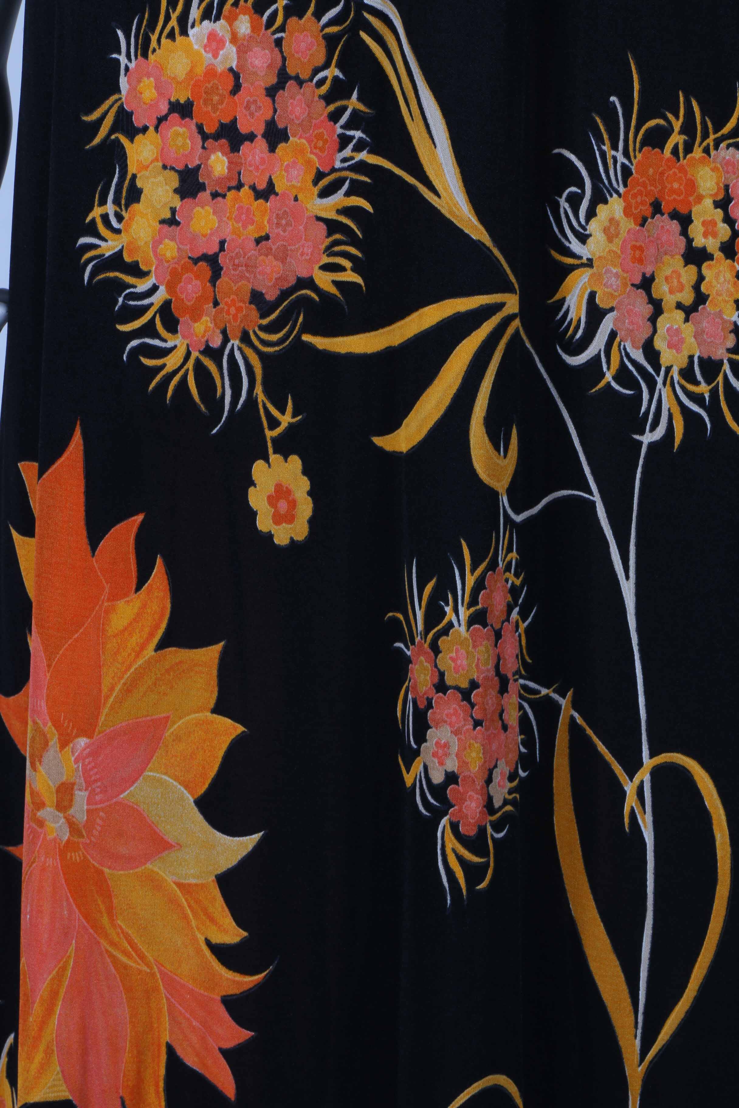 Vintage One-Shoulder Hostess Gown