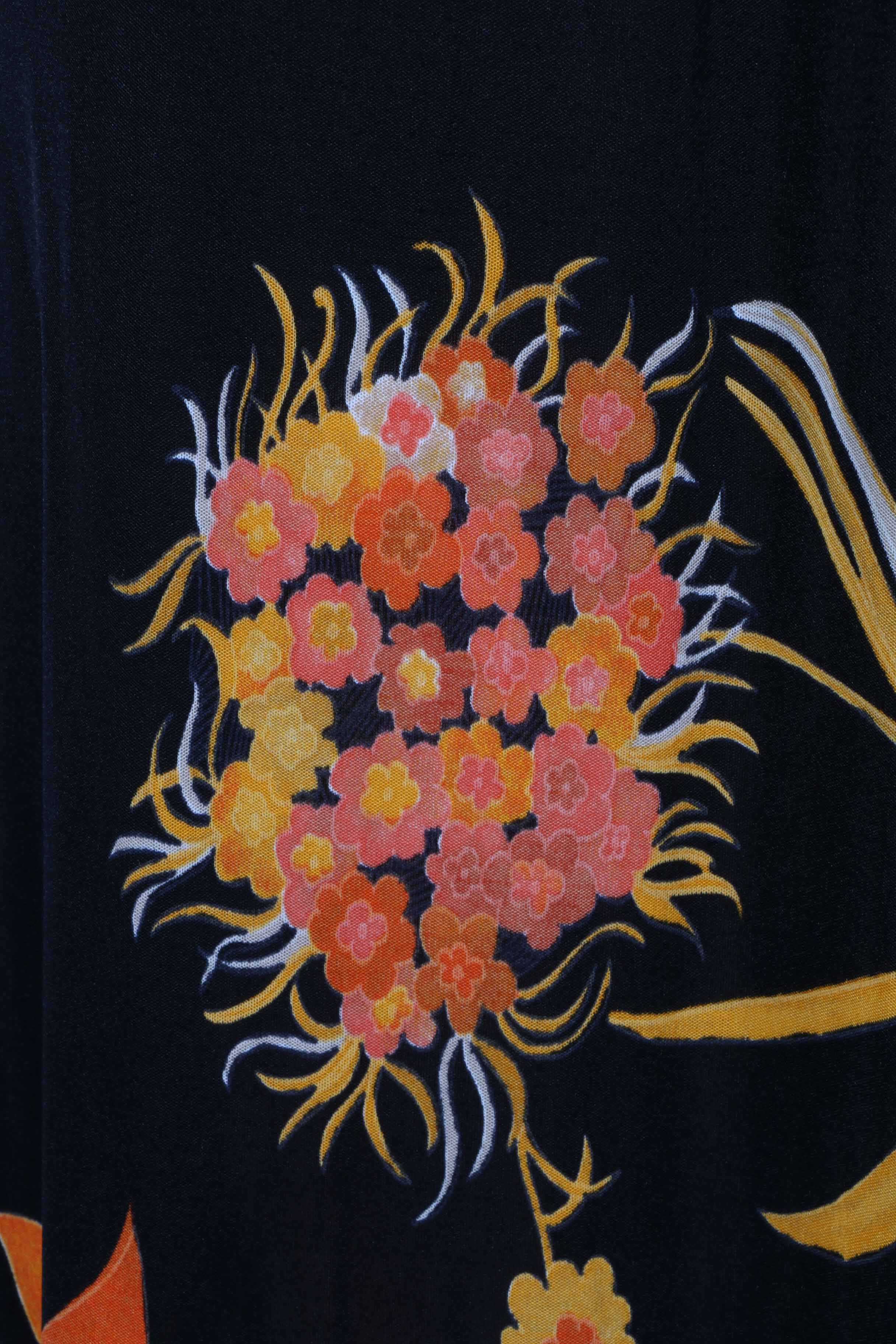 Vintage One-Shoulder Hostess Gown