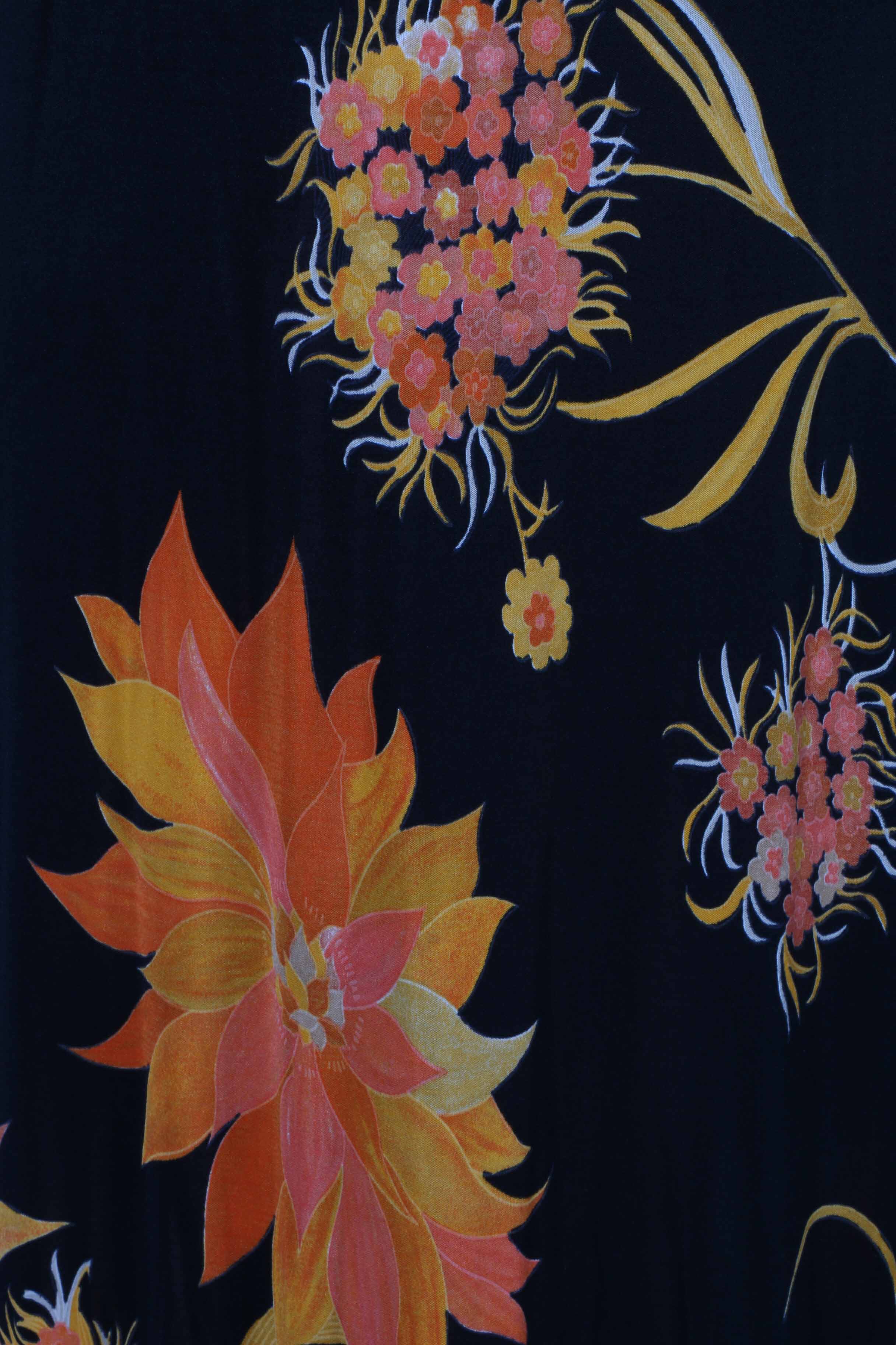 Vintage One-Shoulder Hostess Gown