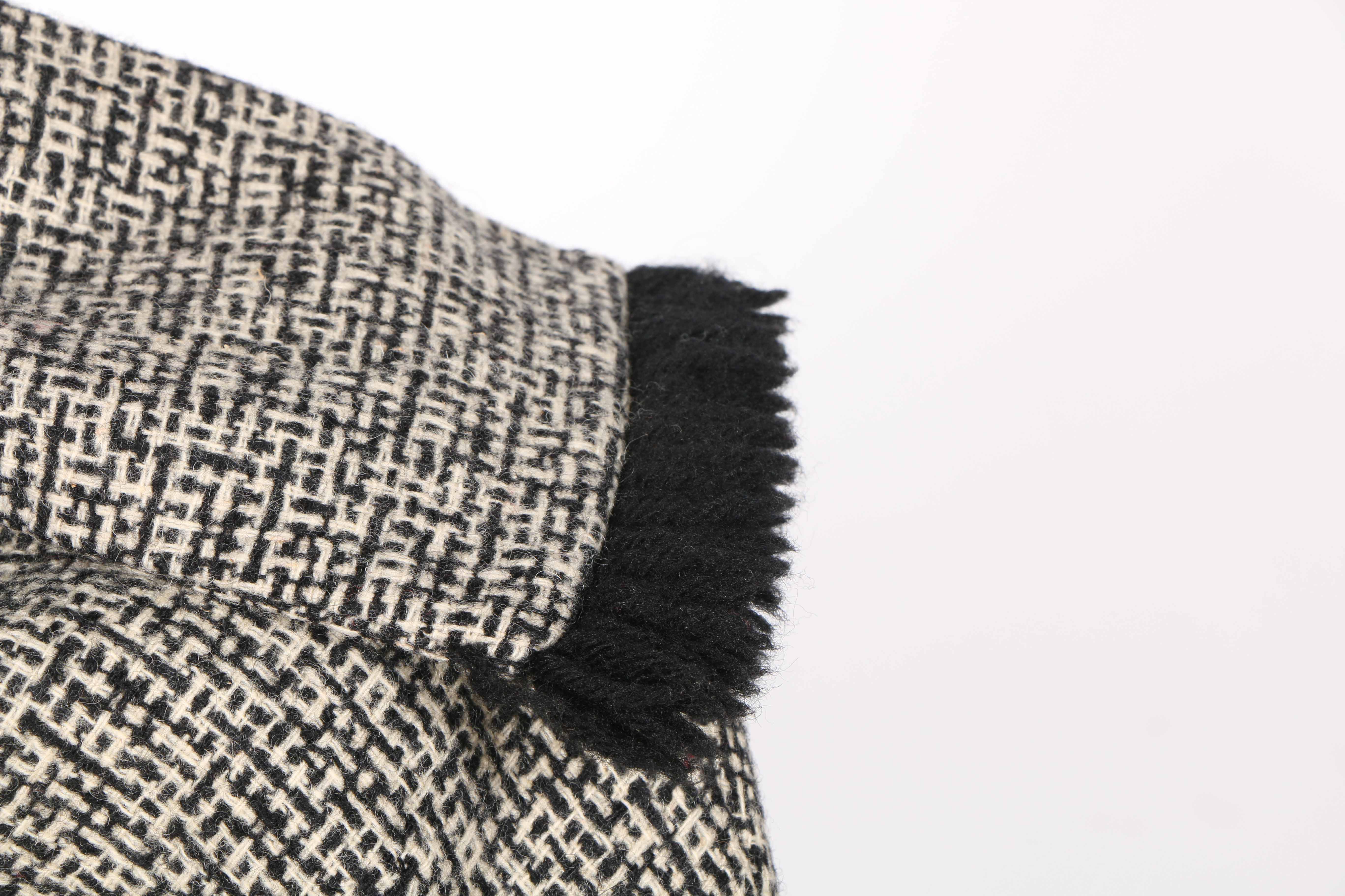 Phyllis Wool Suit with Skirt and Scarf