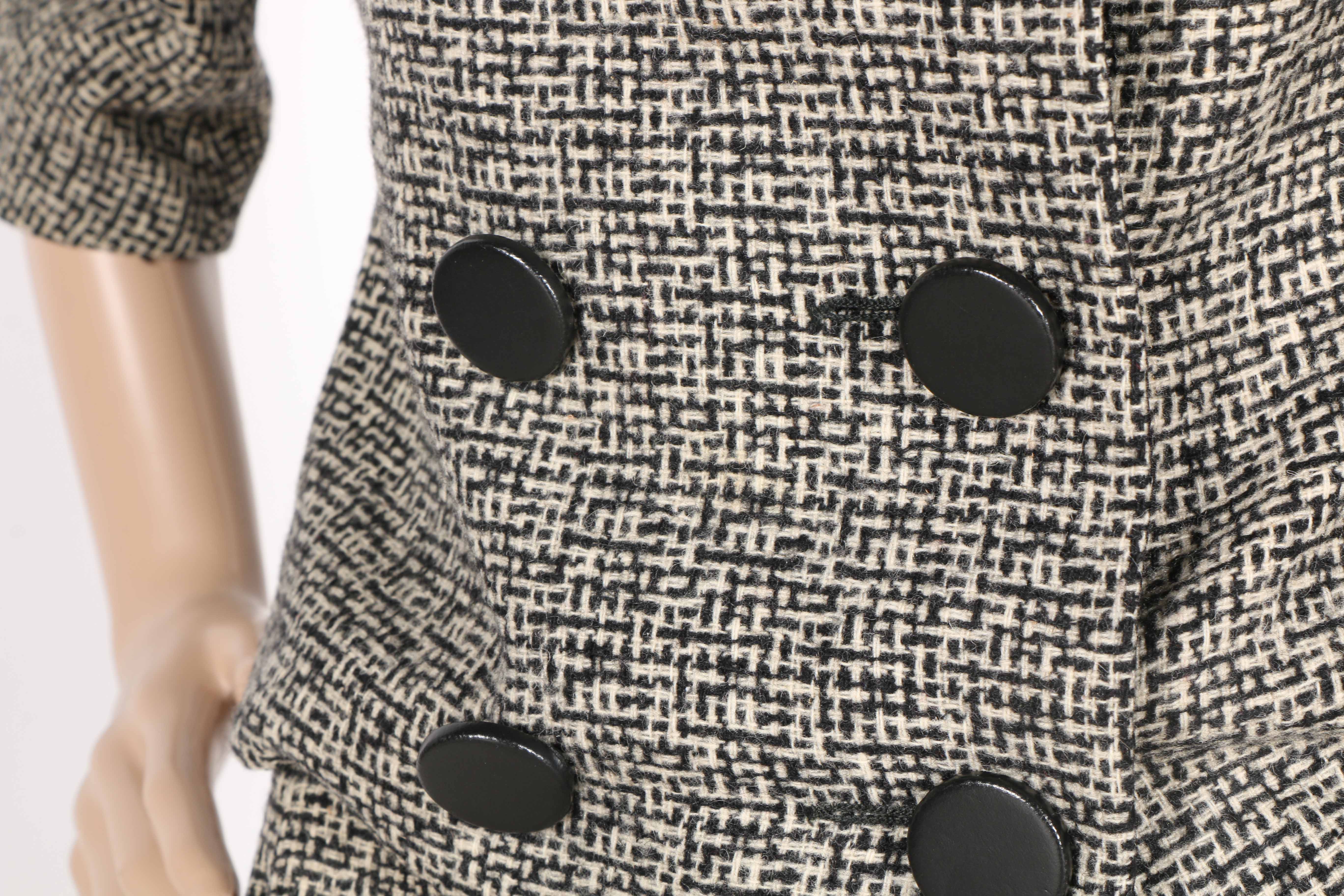 Phyllis Wool Suit with Skirt and Scarf