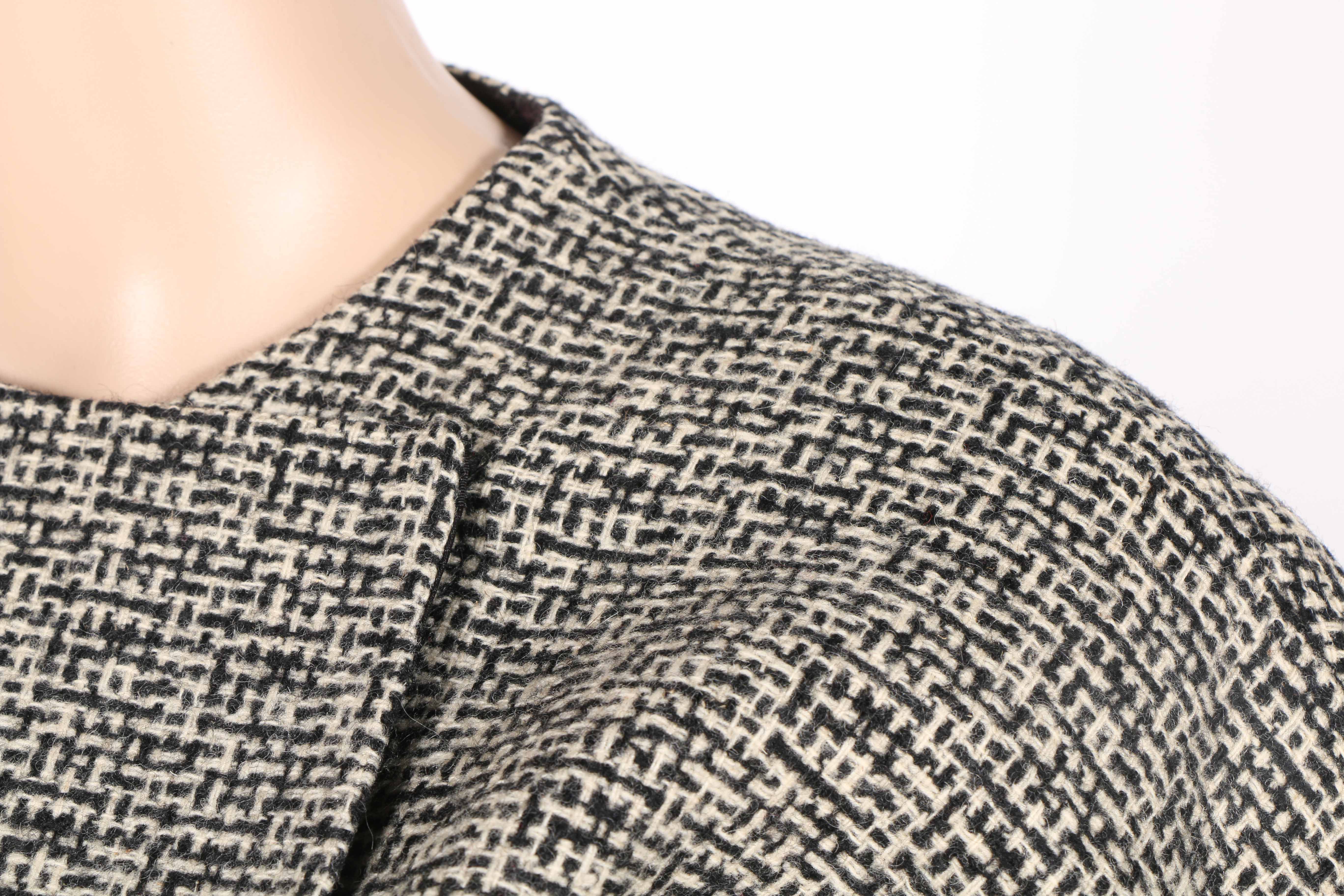 Phyllis Wool Suit with Skirt and Scarf