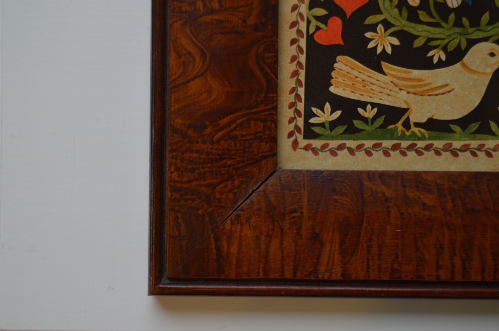 Original Painted Scherenschnitte Art on Paper