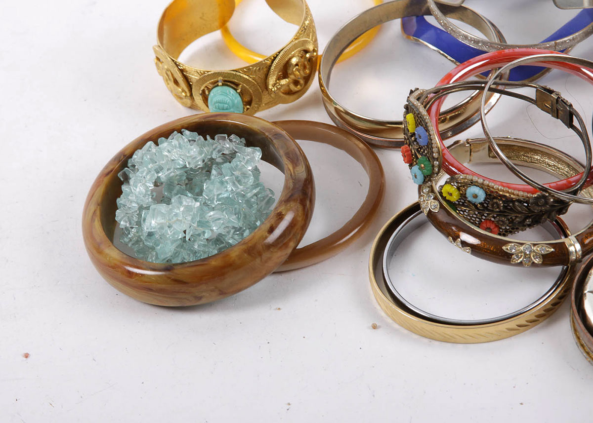 Assortment of Costume Jewelry Bracelets