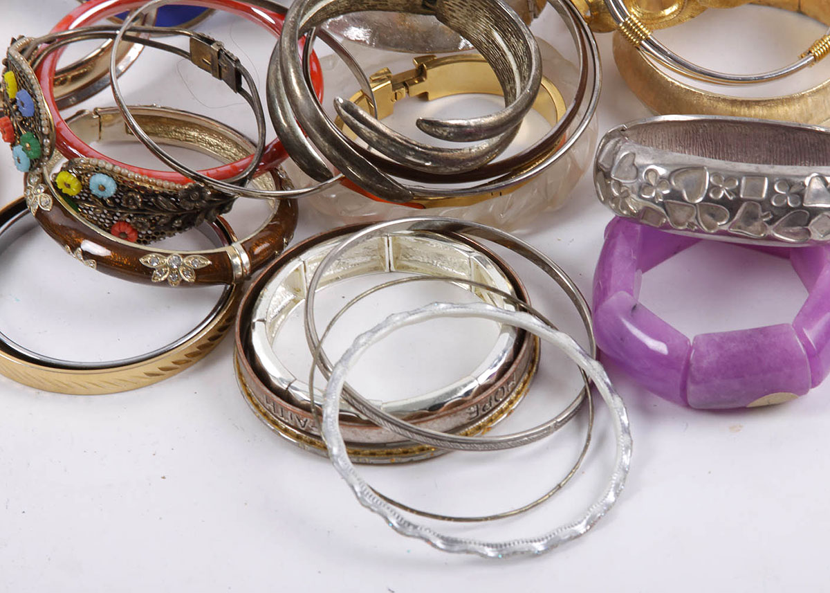 Assortment of Costume Jewelry Bracelets