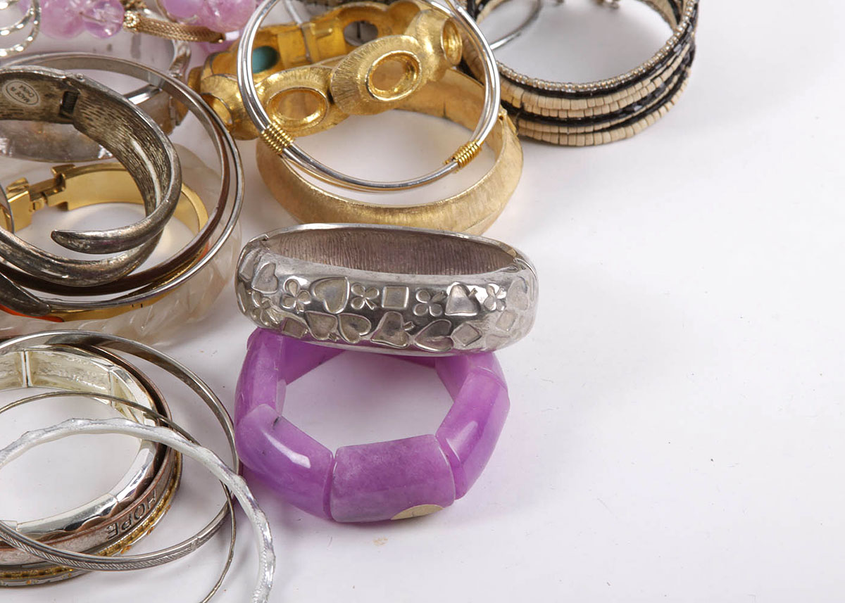 Assortment of Costume Jewelry Bracelets
