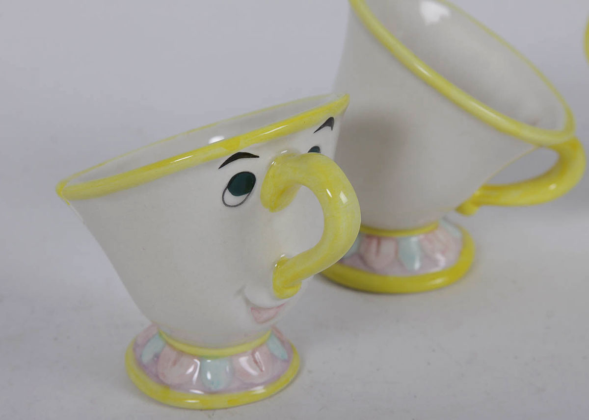 Collection of Beauty and The Beast Dolls, Tea Set and Figurines