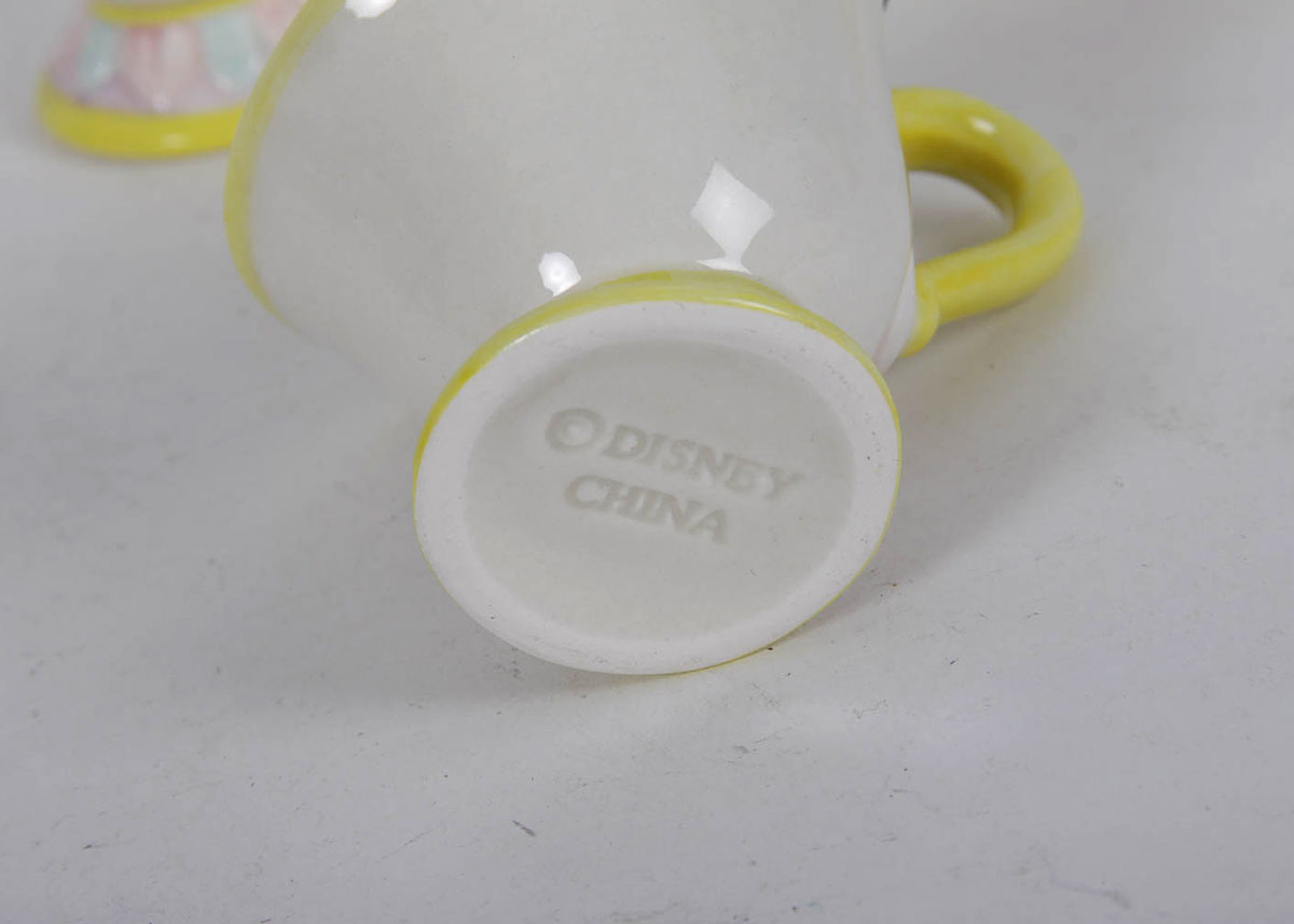 Collection of Beauty and The Beast Dolls, Tea Set and Figurines