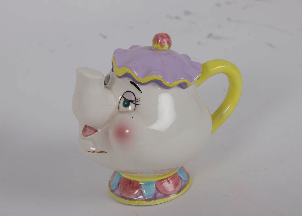 Collection of Beauty and The Beast Dolls, Tea Set and Figurines