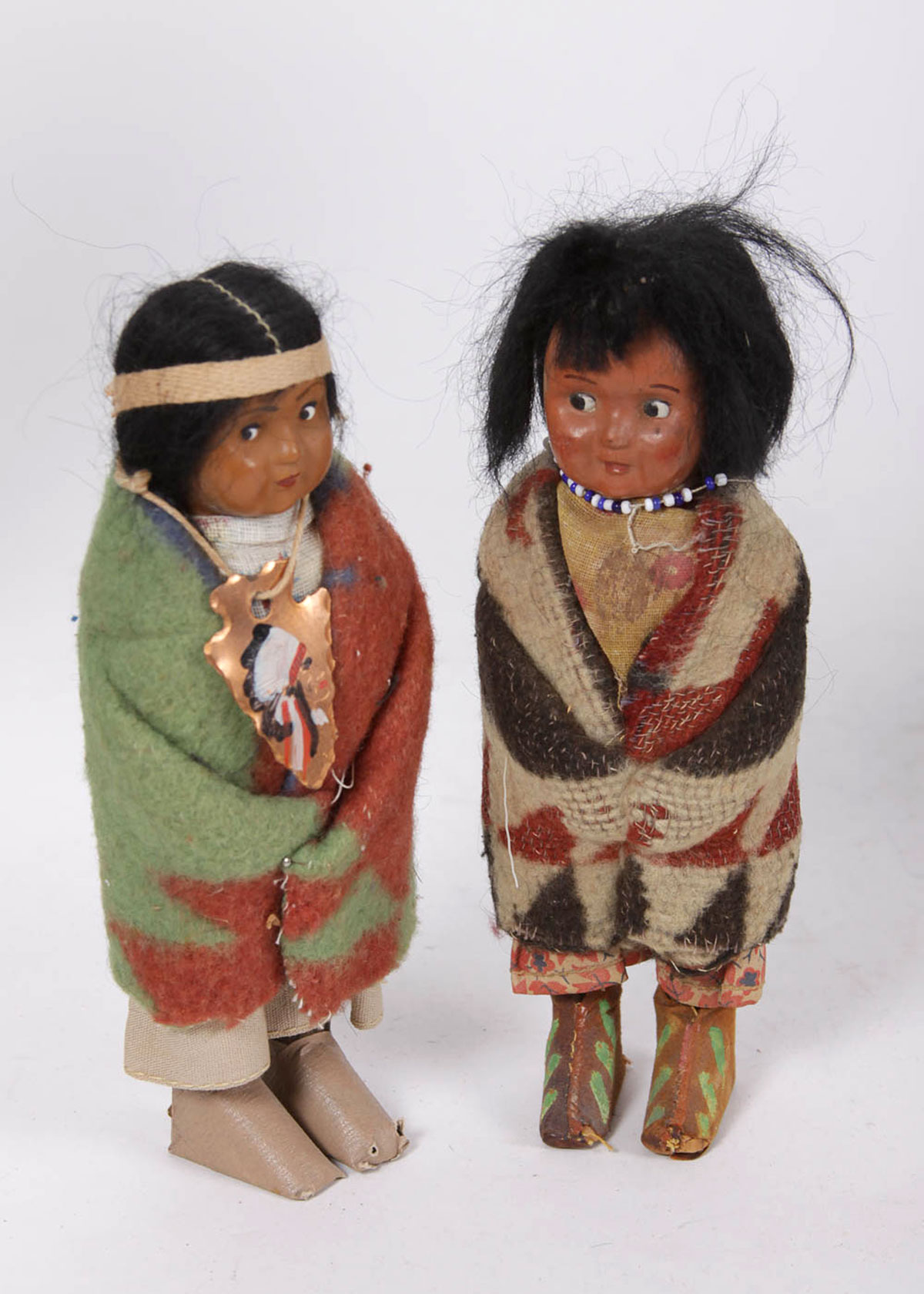 Collection of Skookum Native American Dolls