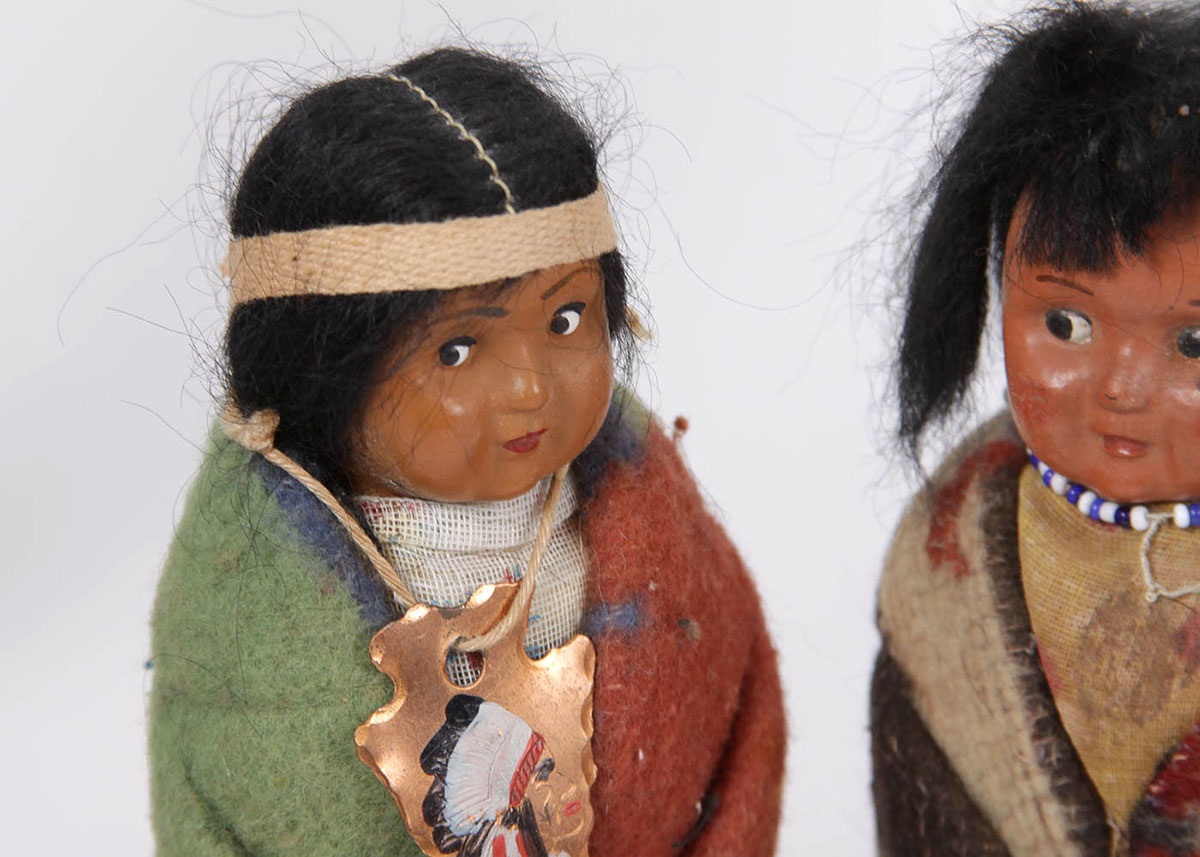 Collection of Skookum Native American Dolls