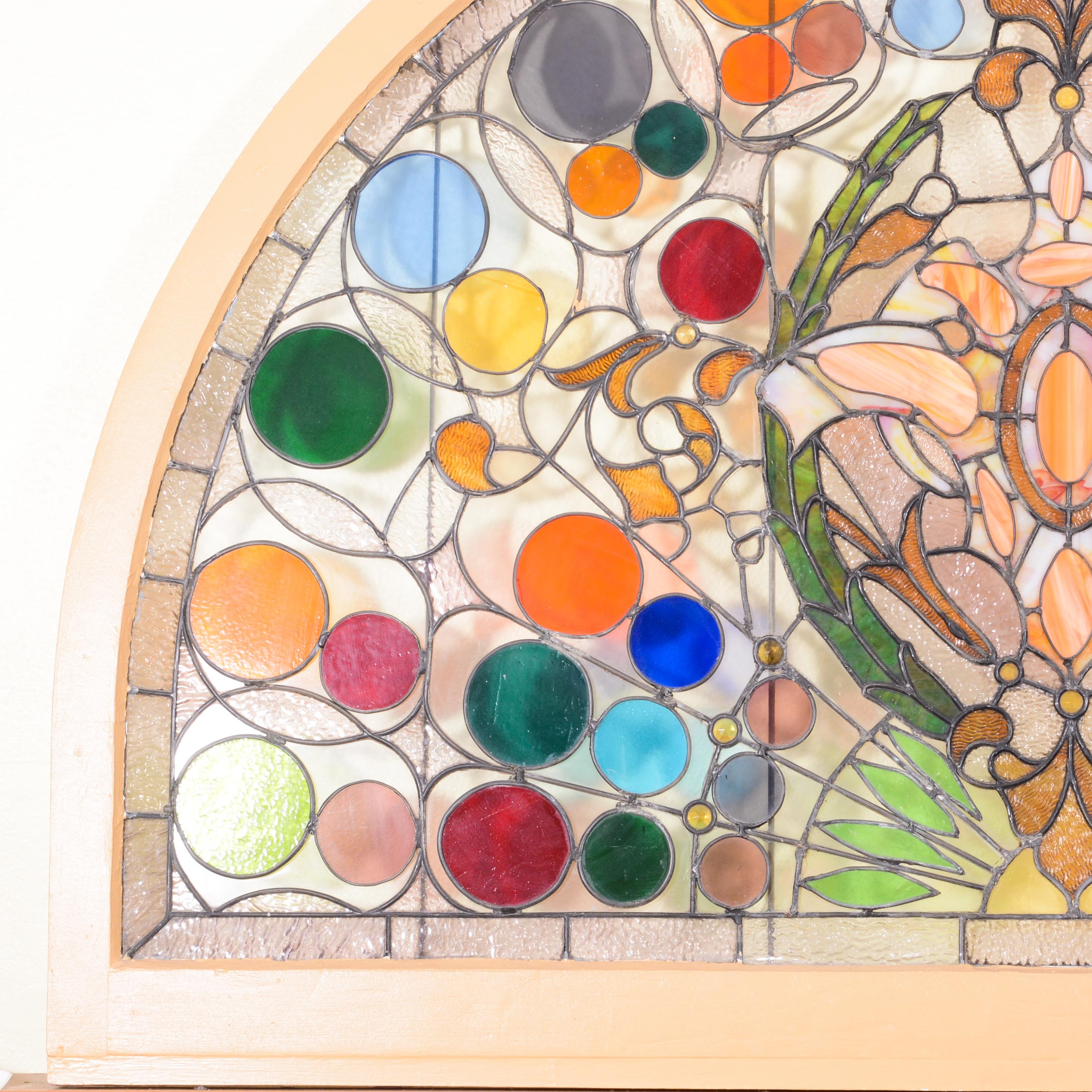 Stained Glass Semi-Circle Window