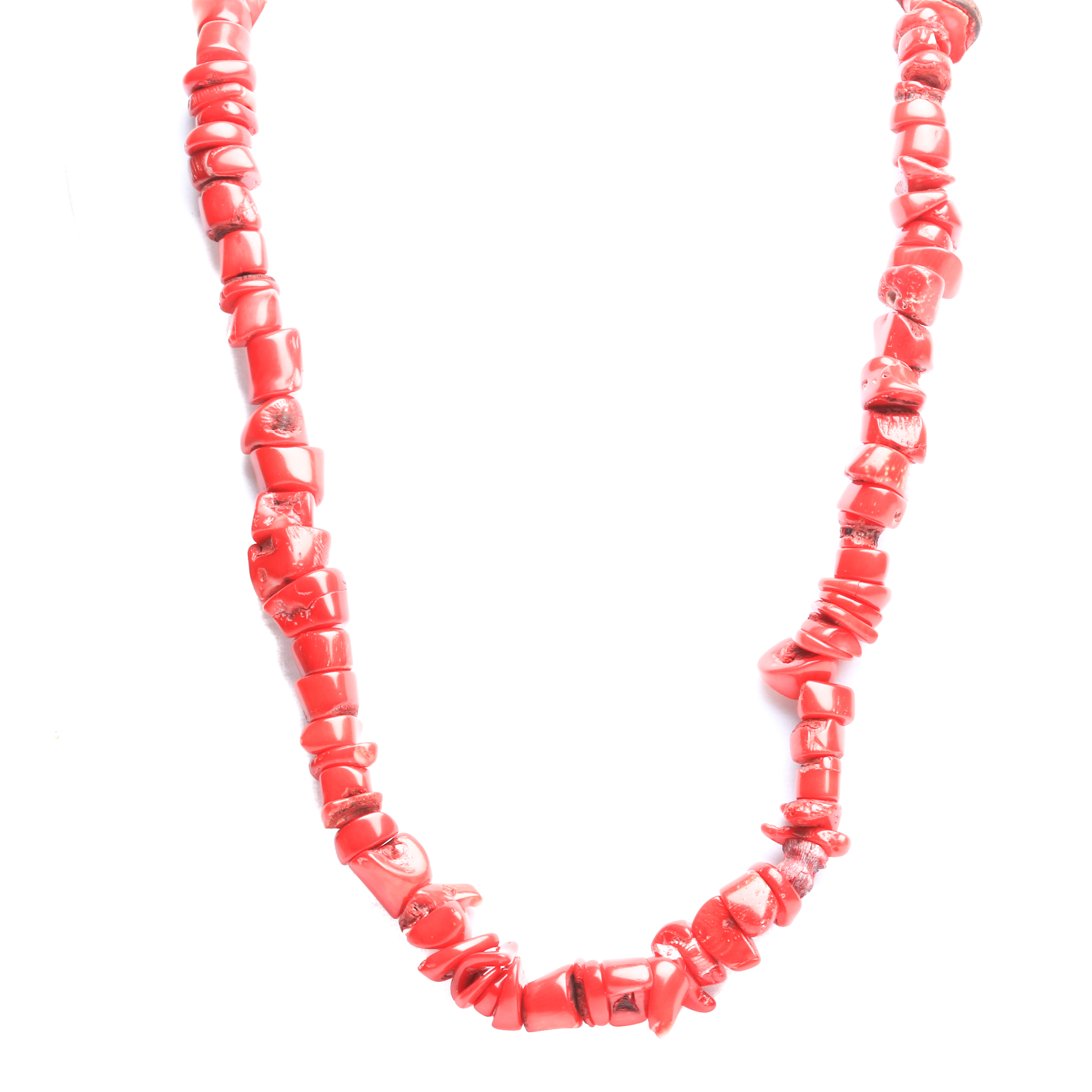 Sterling Silver and Coral Necklace