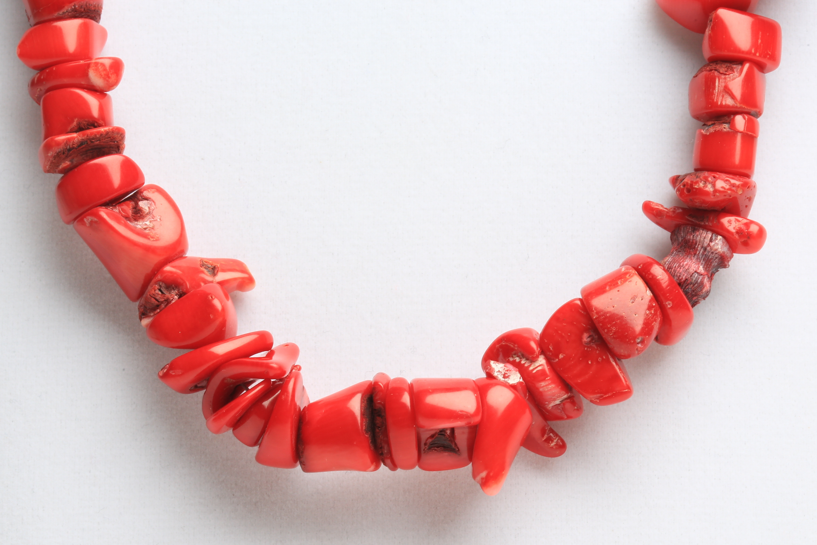 Sterling Silver and Coral Necklace