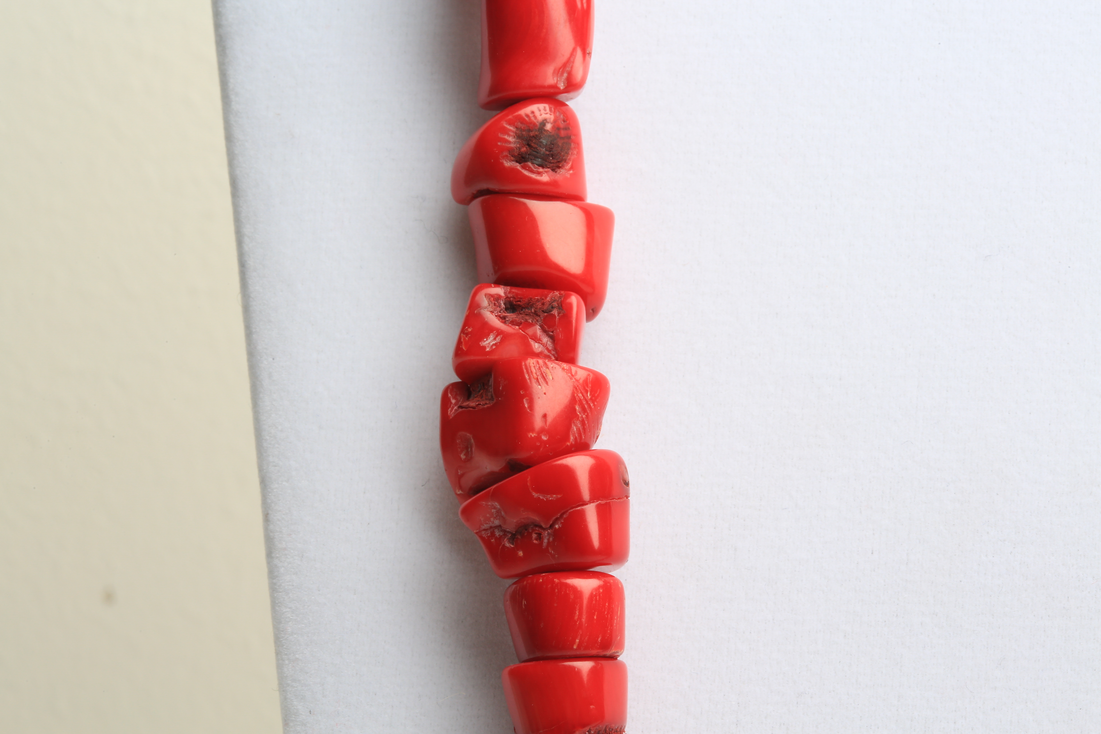 Sterling Silver and Coral Necklace