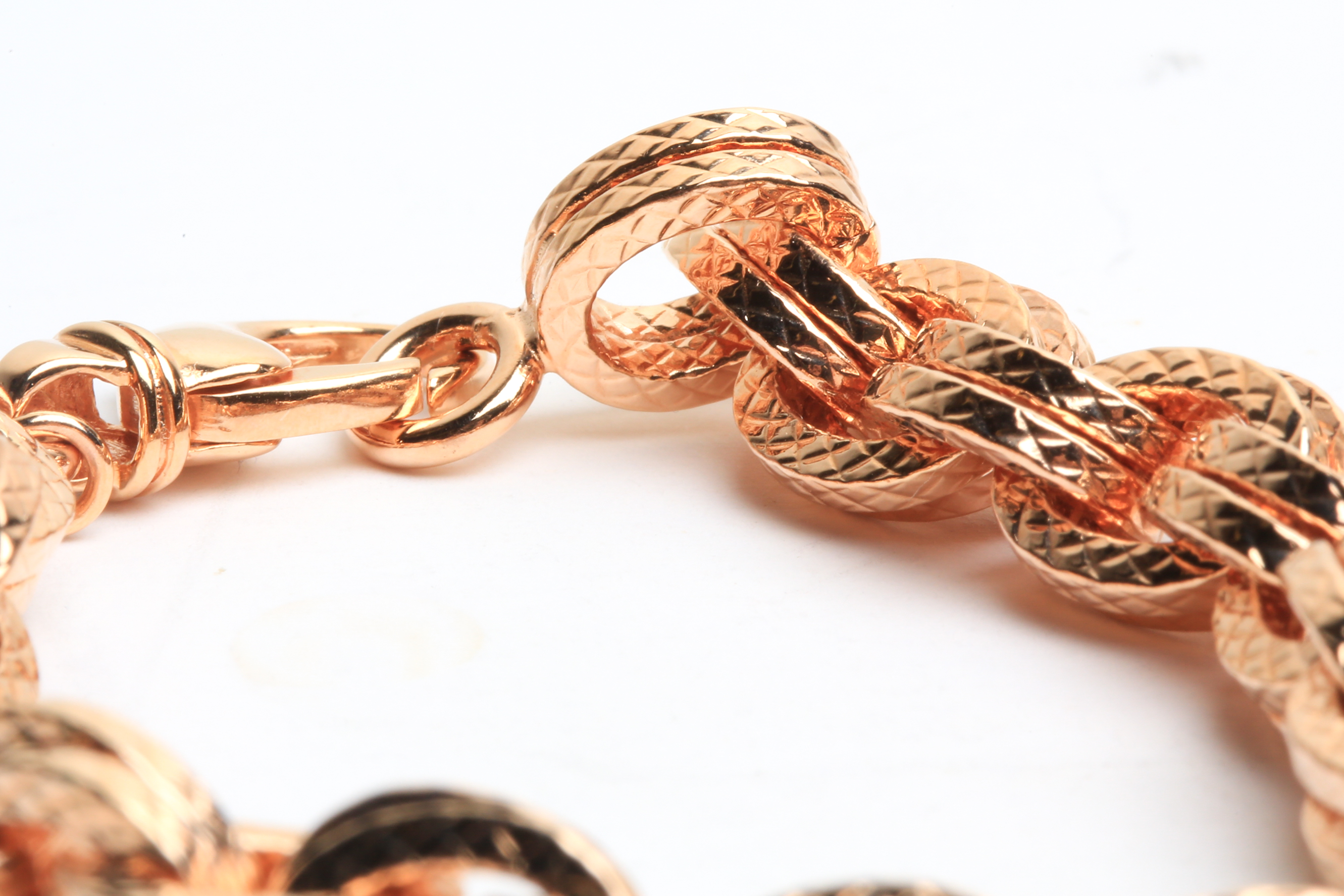 Pair of Rosestone Bronze Bracelets by Bronzo Italia