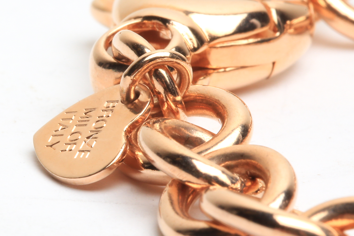 Pair of Rosestone Bronze Bracelets by Bronzo Italia