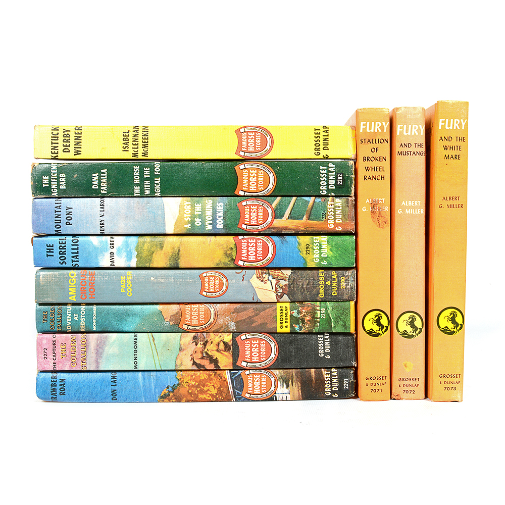 Collection of Vintage "Famous Horse Stories" Books
