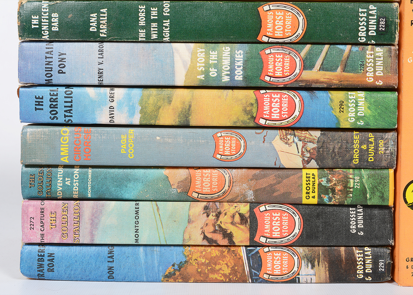 Collection of Vintage "Famous Horse Stories" Books