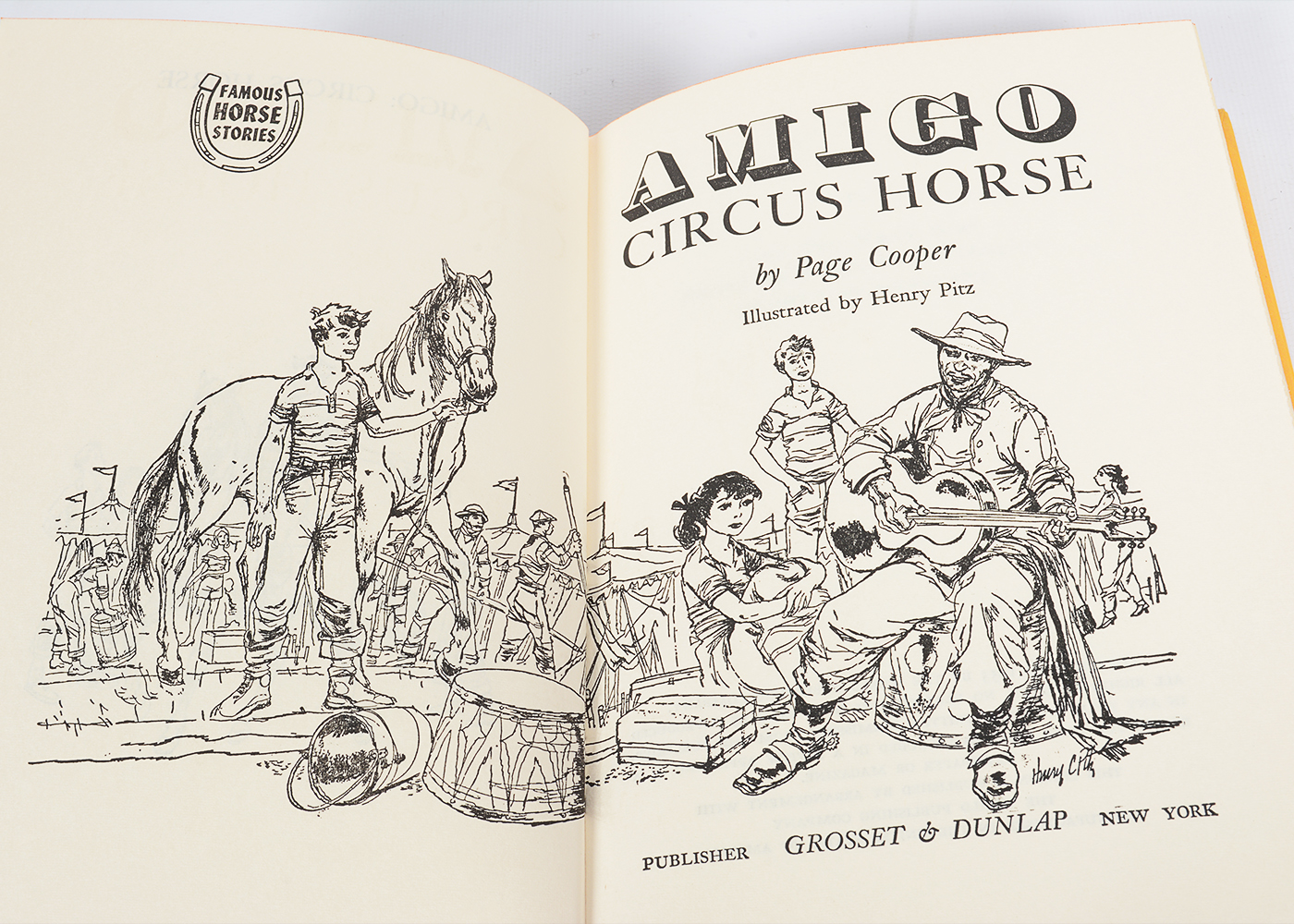 Collection of Vintage "Famous Horse Stories" Books