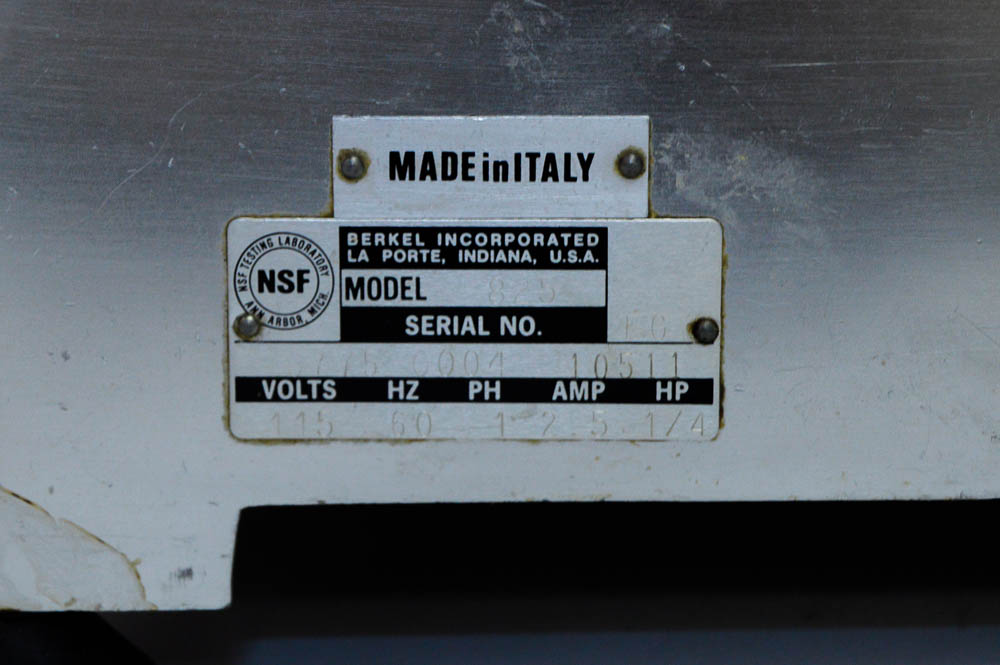 Berkel Gravity Feed Slicer for Meat and Cheese