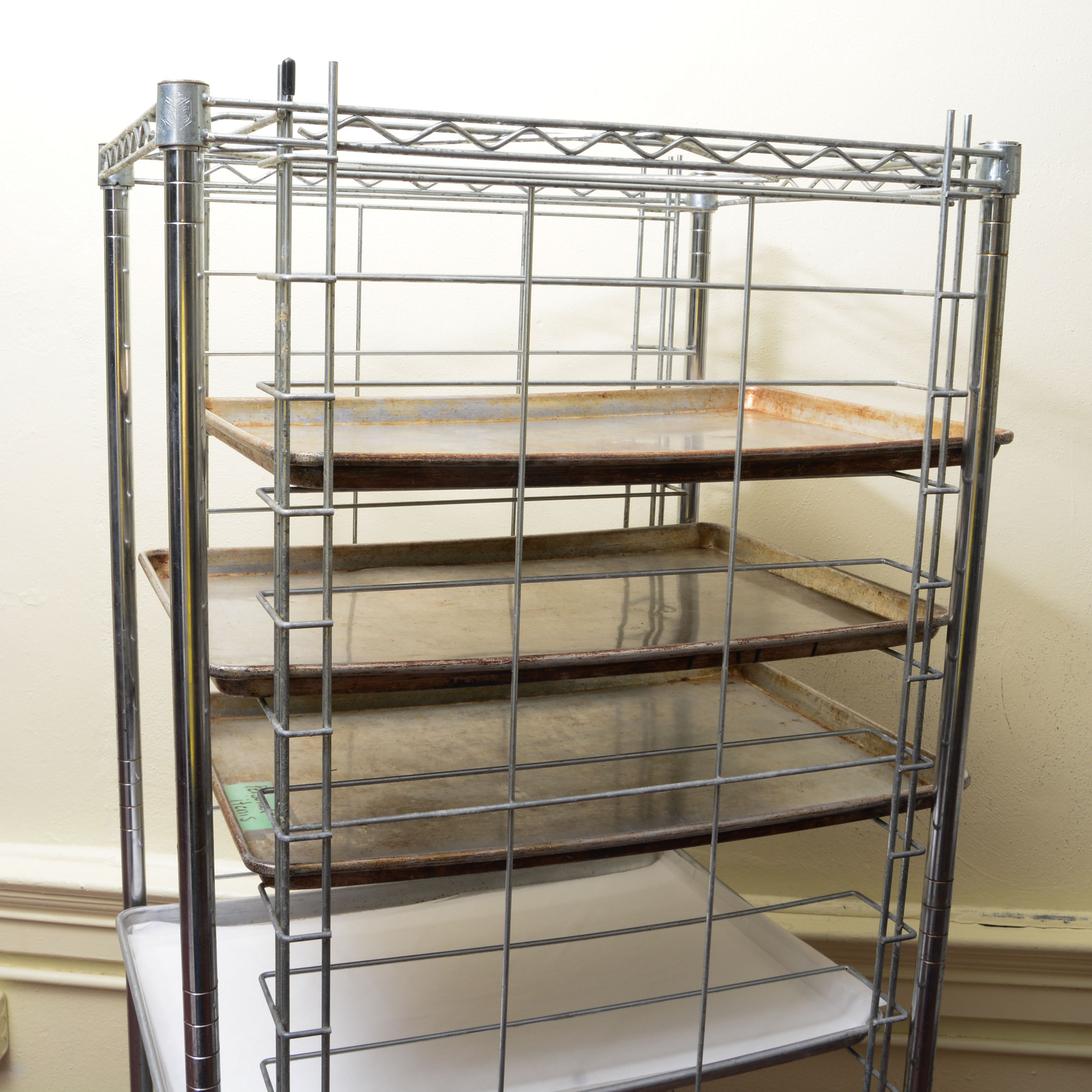 Sysco Industrial Kitchen Steel Tray Cart