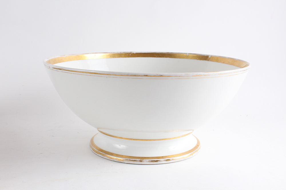 Haviland White China Serving Pieces with Gold Trim