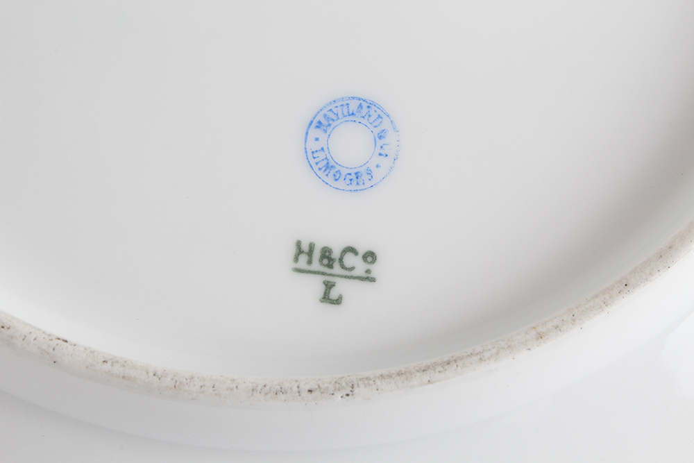 Haviland White China Serving Pieces with Gold Trim