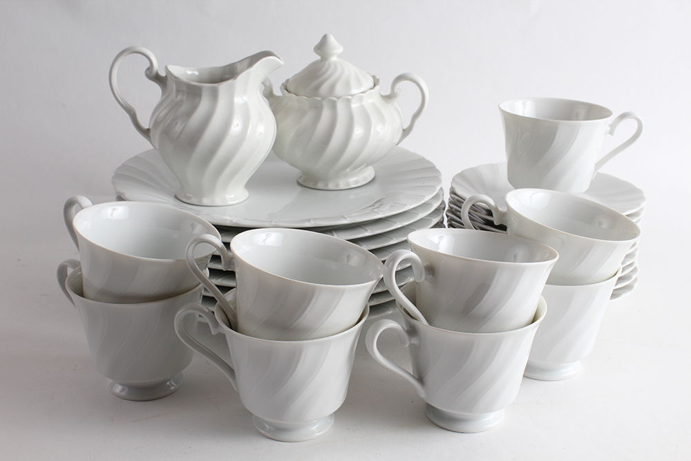 Sheffield Porcelain Fine China Place Settings in Bone White