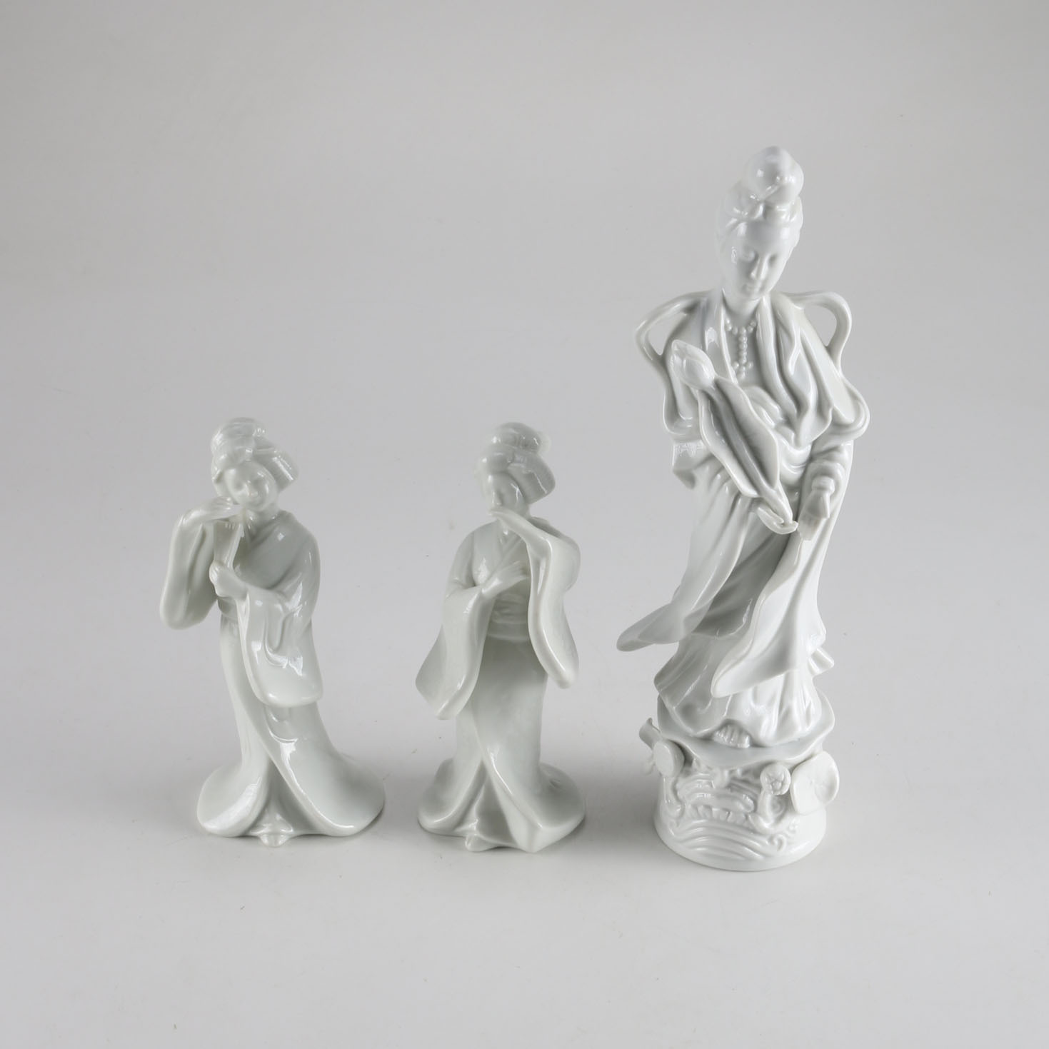 Vintage Homco Porcelain Geisha Figurines