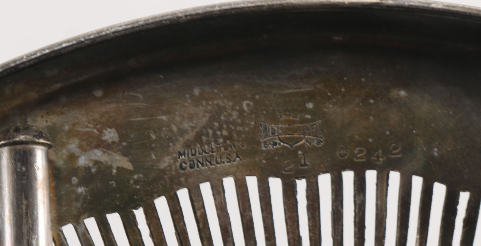 Circa 1940s Midsilcraft Silver Plate Expandable Trivet