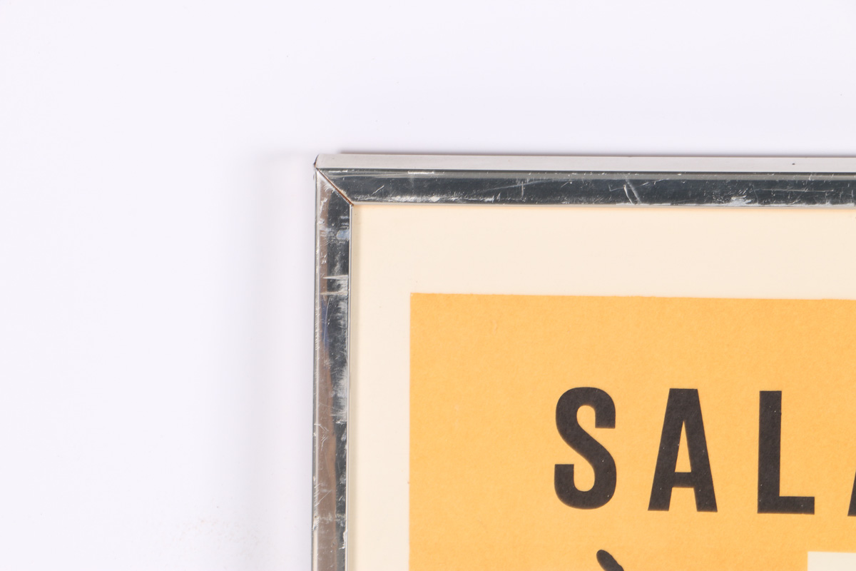 Framed 1968 Joan Miro Sala Gaspar Exhibit Poster