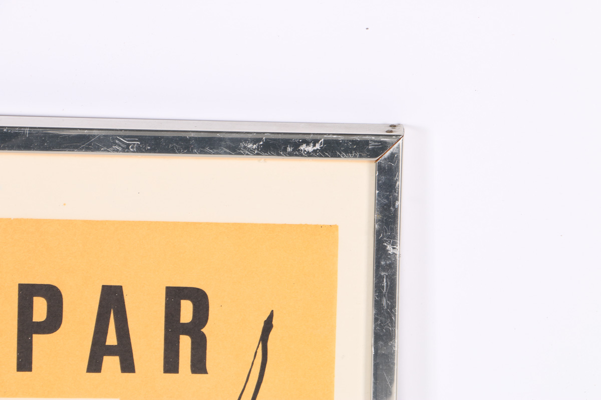 Framed 1968 Joan Miro Sala Gaspar Exhibit Poster