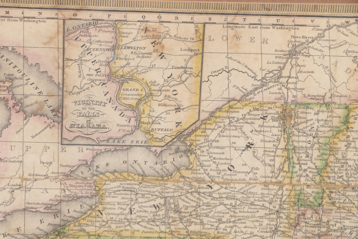 Mitchell's Travellers Guide Throught the United States Map