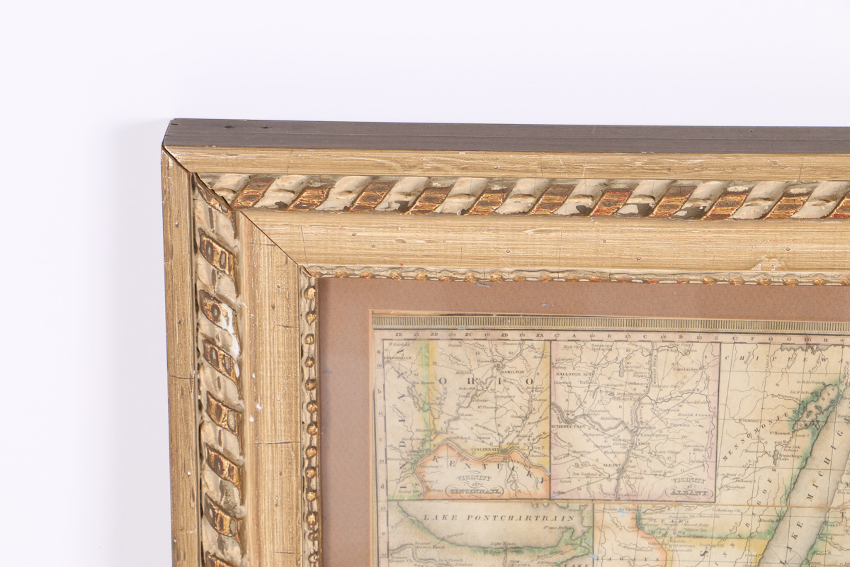 Mitchell's Travellers Guide Throught the United States Map