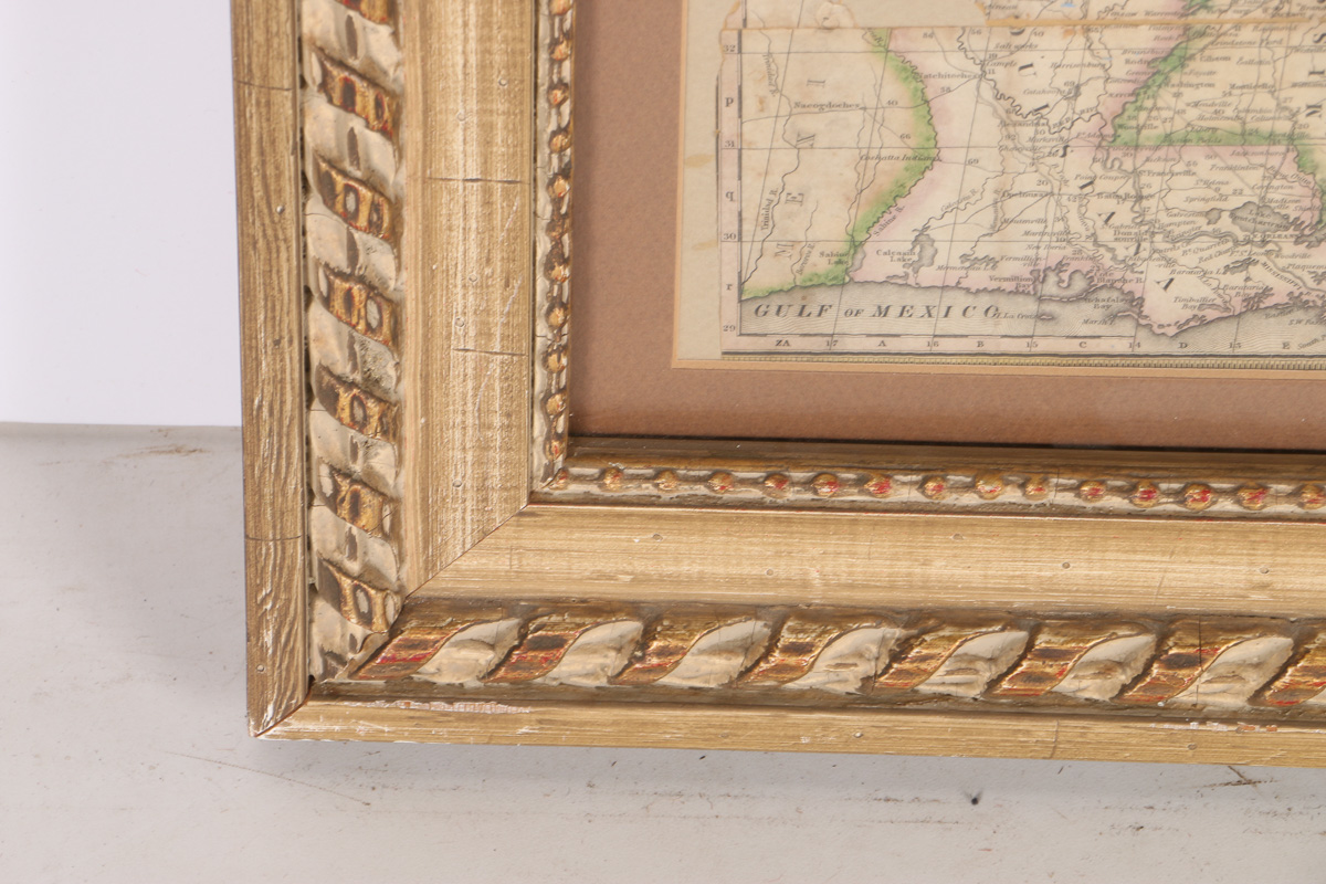 Mitchell's Travellers Guide Throught the United States Map