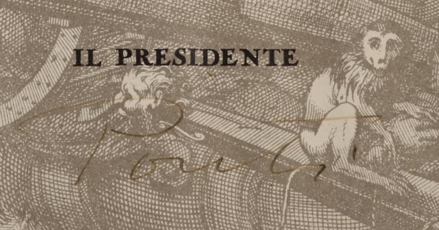 1951 Venice Biennial Art Festival Award Certificate for Billy Wilder Film "Big Carnival"