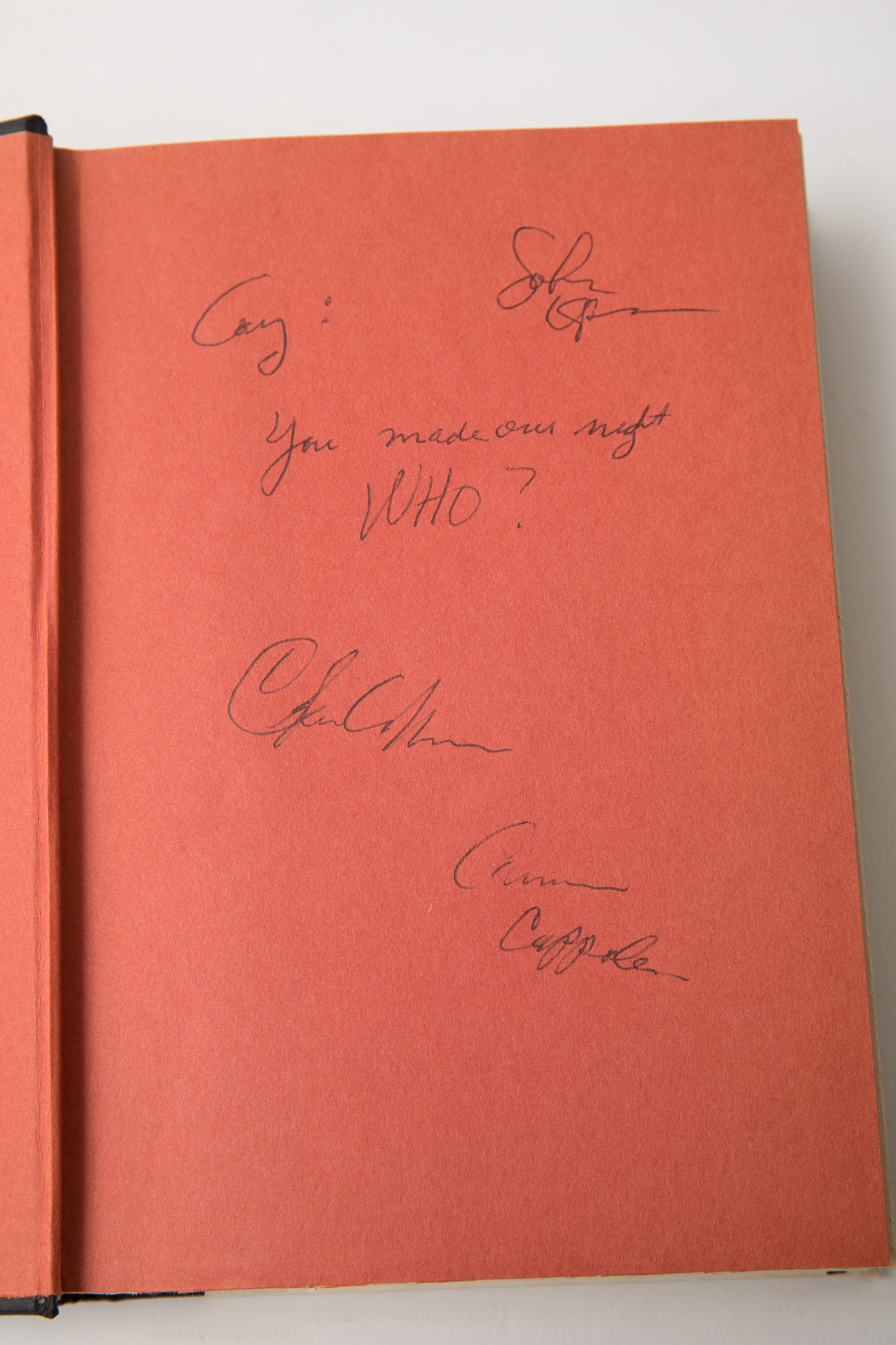 Signed Copy of "The Godfather" by Mario Puzo