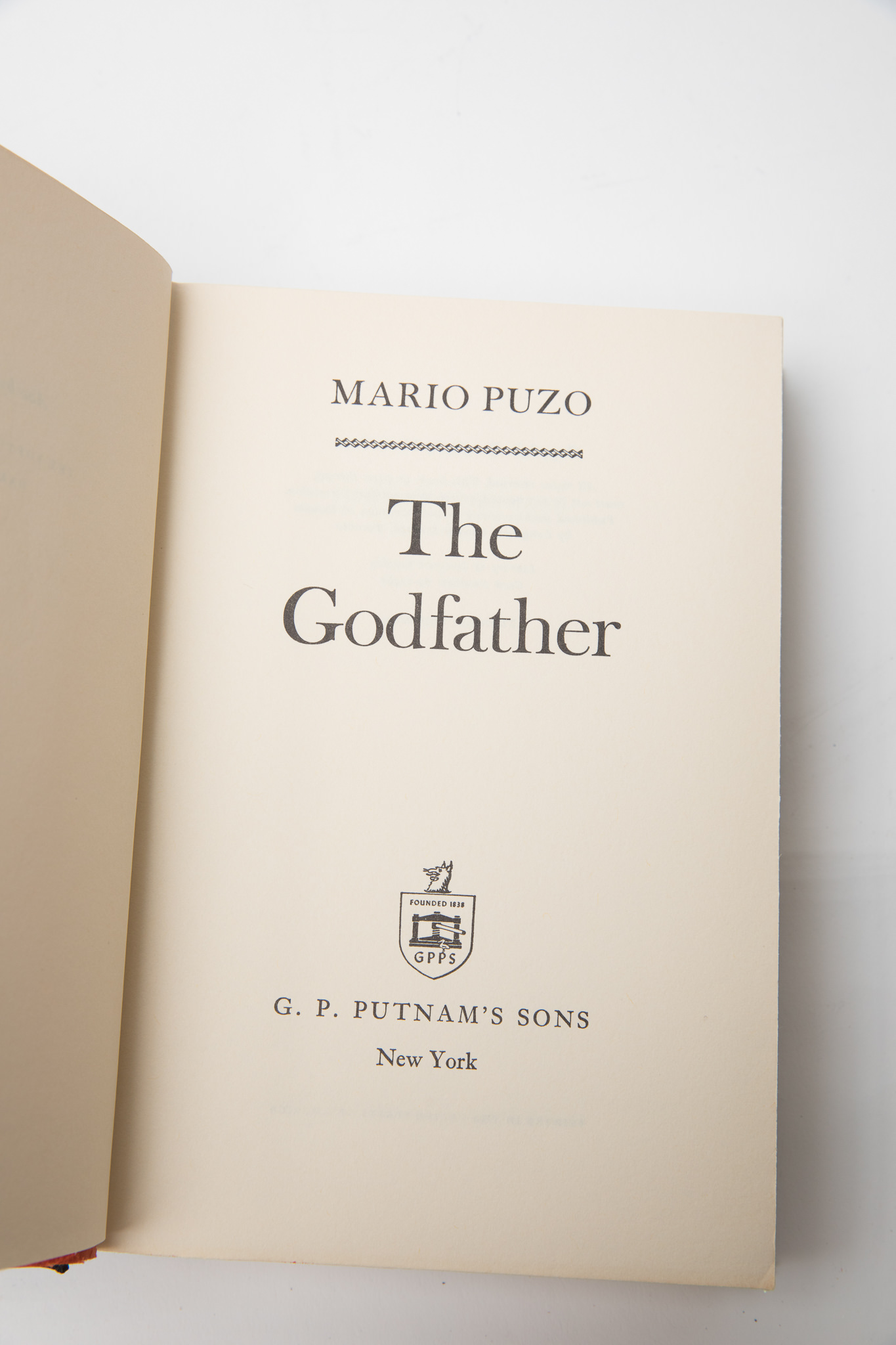 Signed Copy of "The Godfather" by Mario Puzo