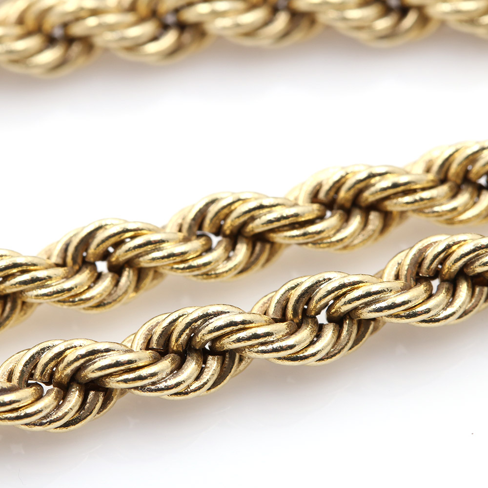 18K Yellow Gold Rope Chain