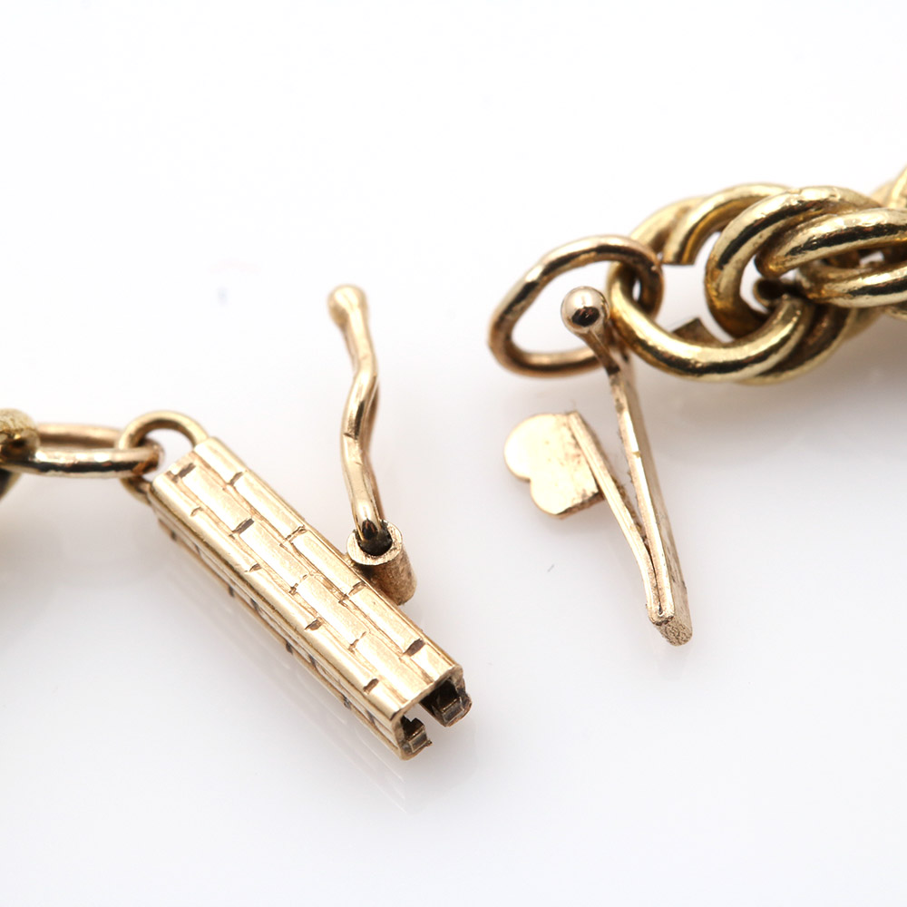 18K Yellow Gold Rope Chain