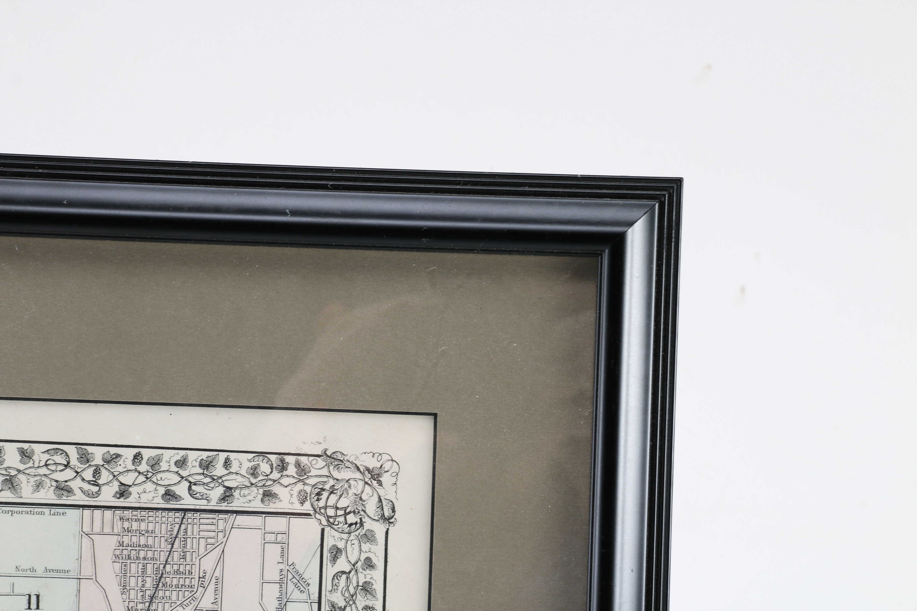 Reproduction 1870 Map of Cincinnati