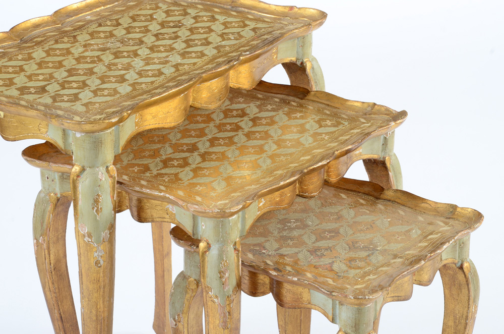 Vintage Italian Florentine Nesting Tables