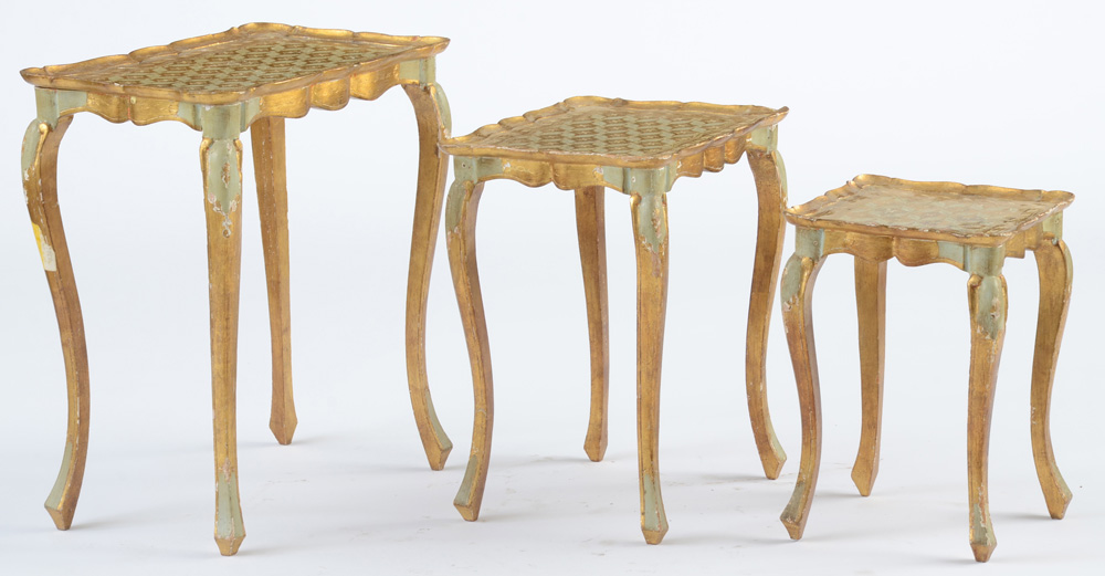 Vintage Italian Florentine Nesting Tables