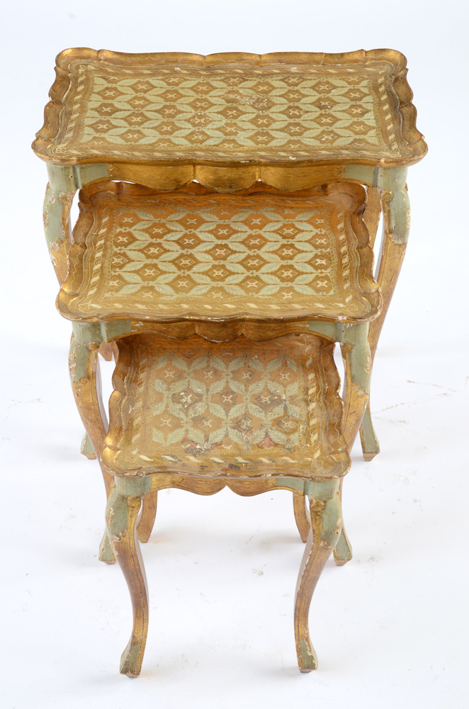 Vintage Italian Florentine Nesting Tables