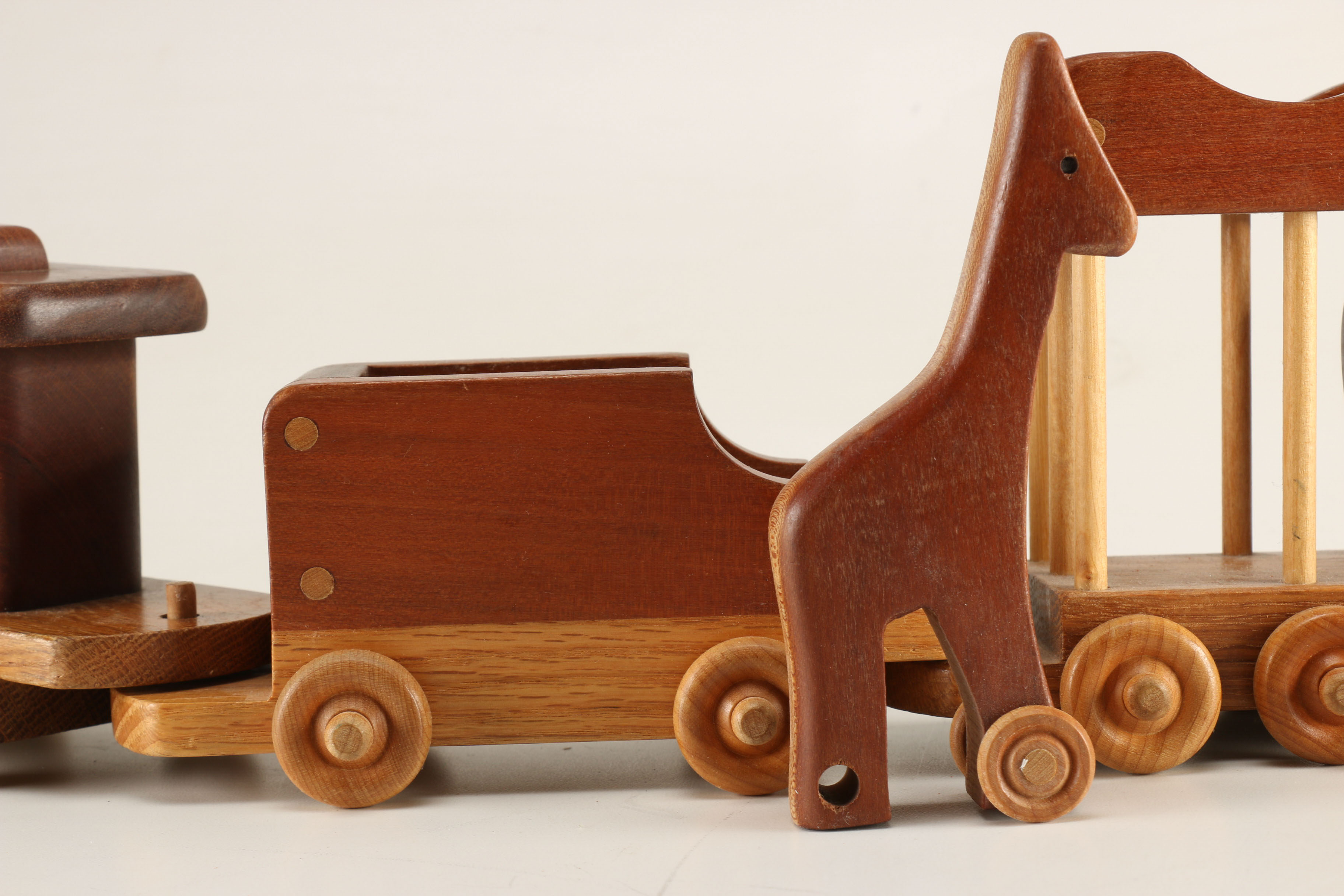 Carved Wooden Toy Circus Train