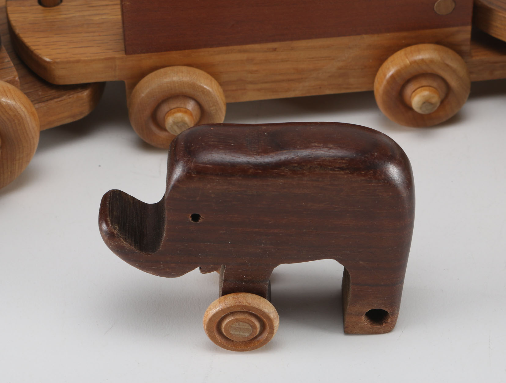 Carved Wooden Toy Circus Train